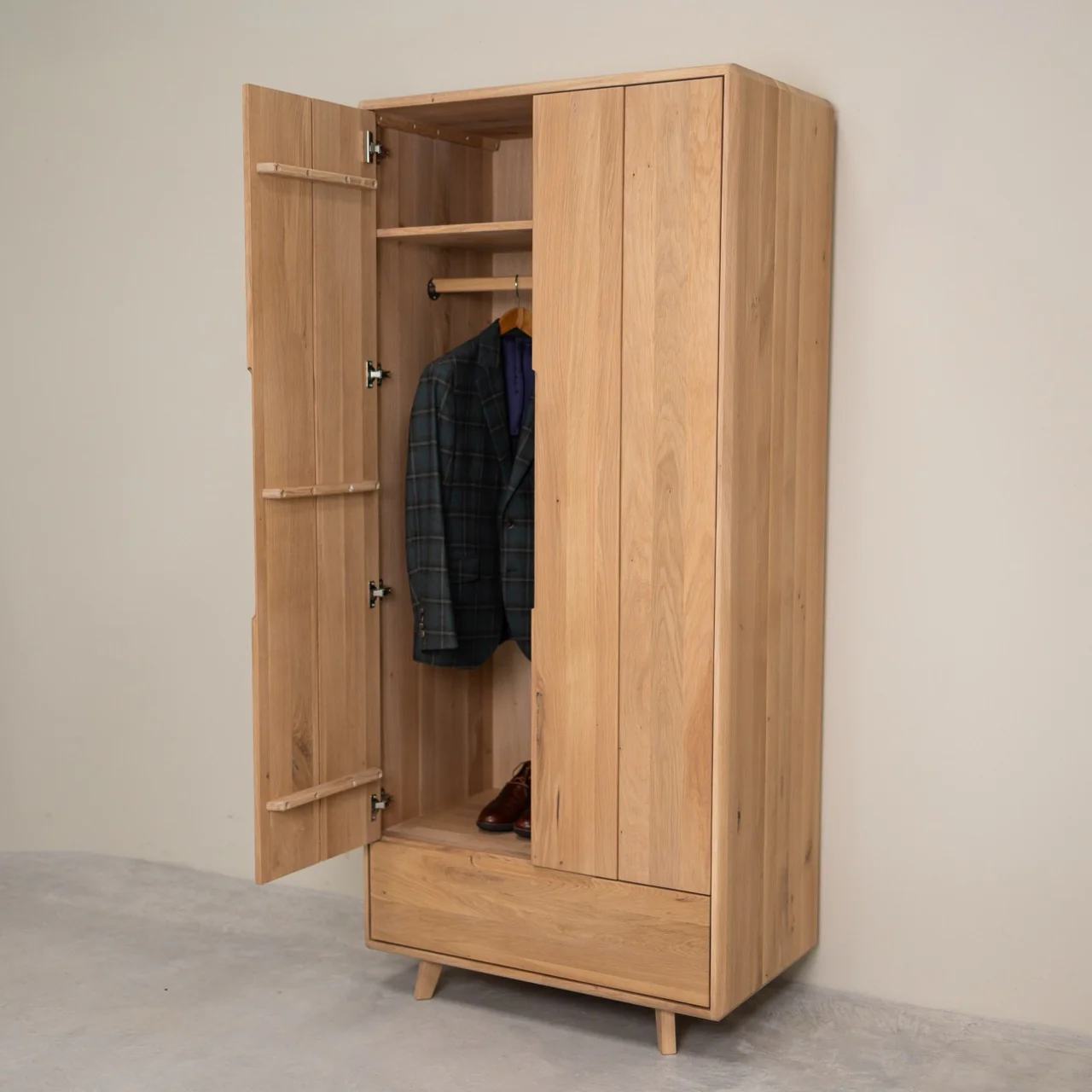 Armoire 2 portes en bois massif Suède - VESKOR - Image 6
