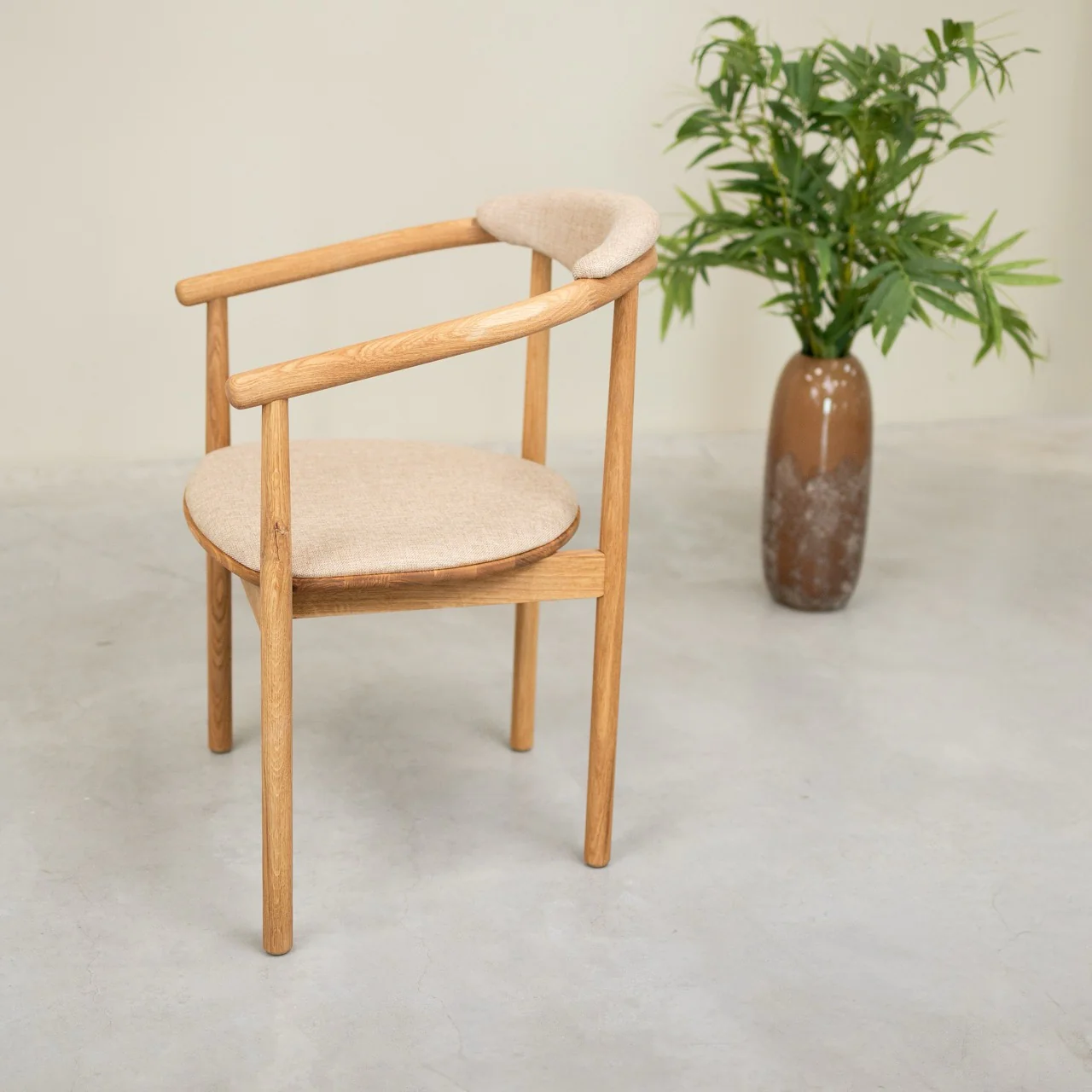 Chaise en bois massif de chêne Lord, revêtement - Lot de 2 ou 4 chaises - NordicStory - Image 10