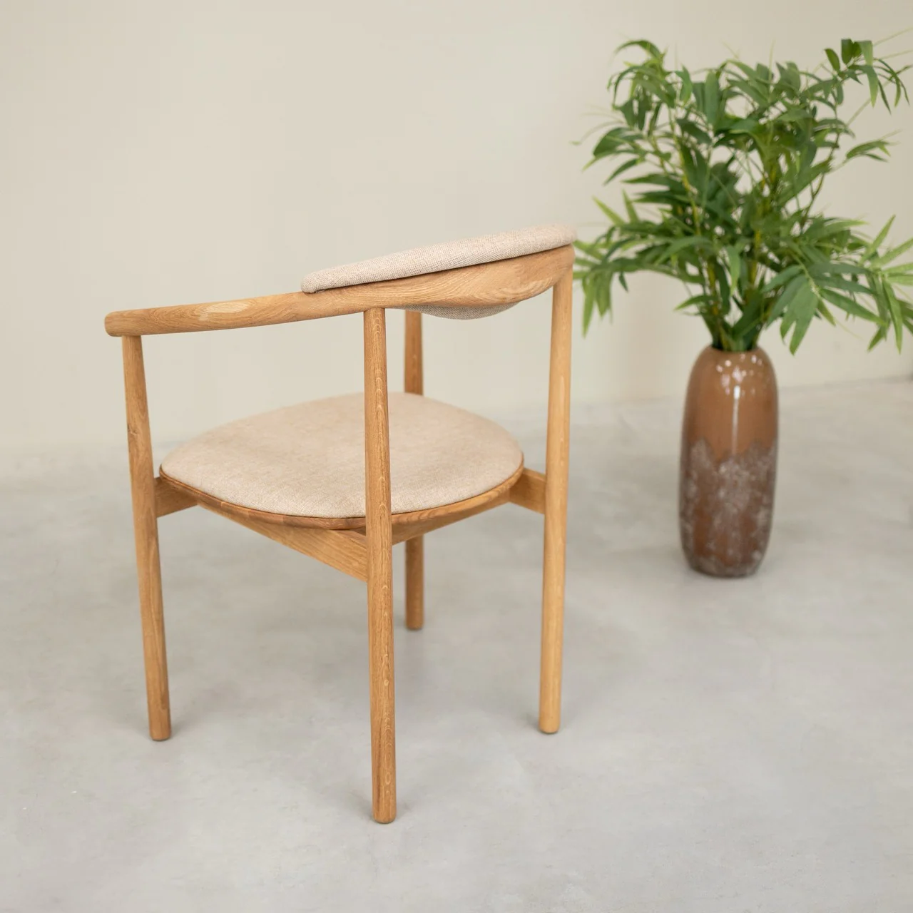 Chaise en bois massif de chêne Lord, revêtement - Lot de 2 ou 4 chaises - NordicStory - Image 11