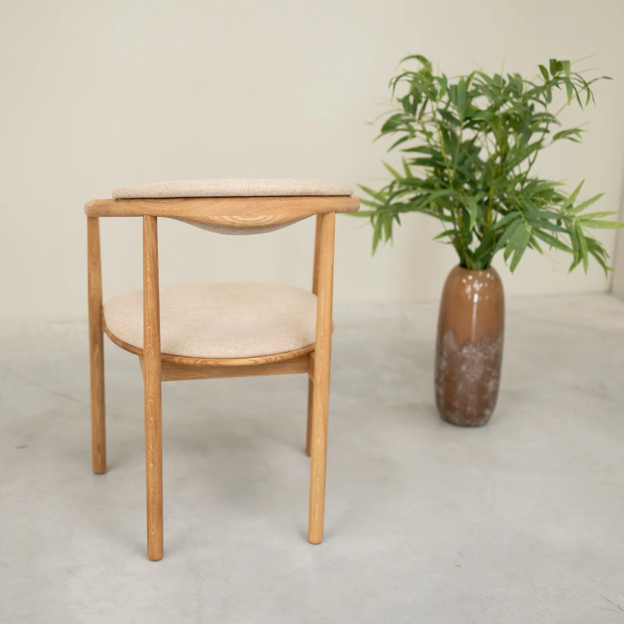 Chaise en bois massif de chêne Lord, revêtement - Lot de 2 ou 4 chaises - NordicStory - Image 12