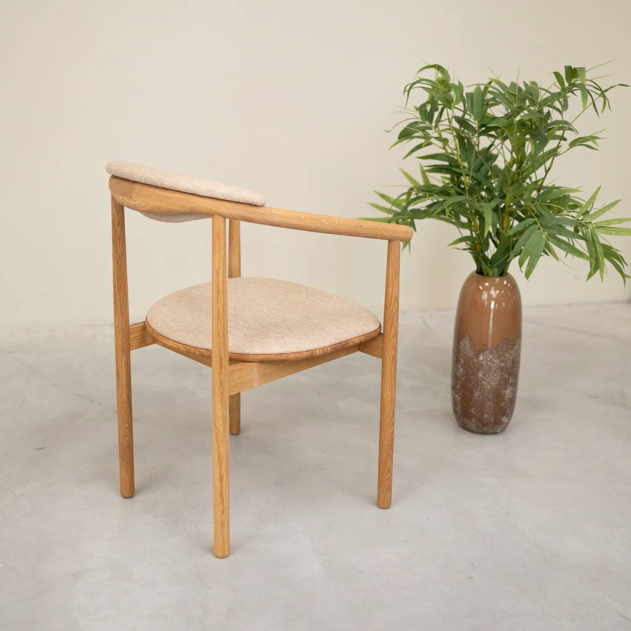 Chaise en bois massif de chêne Lord, revêtement - Lot de 2 ou 4 chaises - NordicStory - Image 13