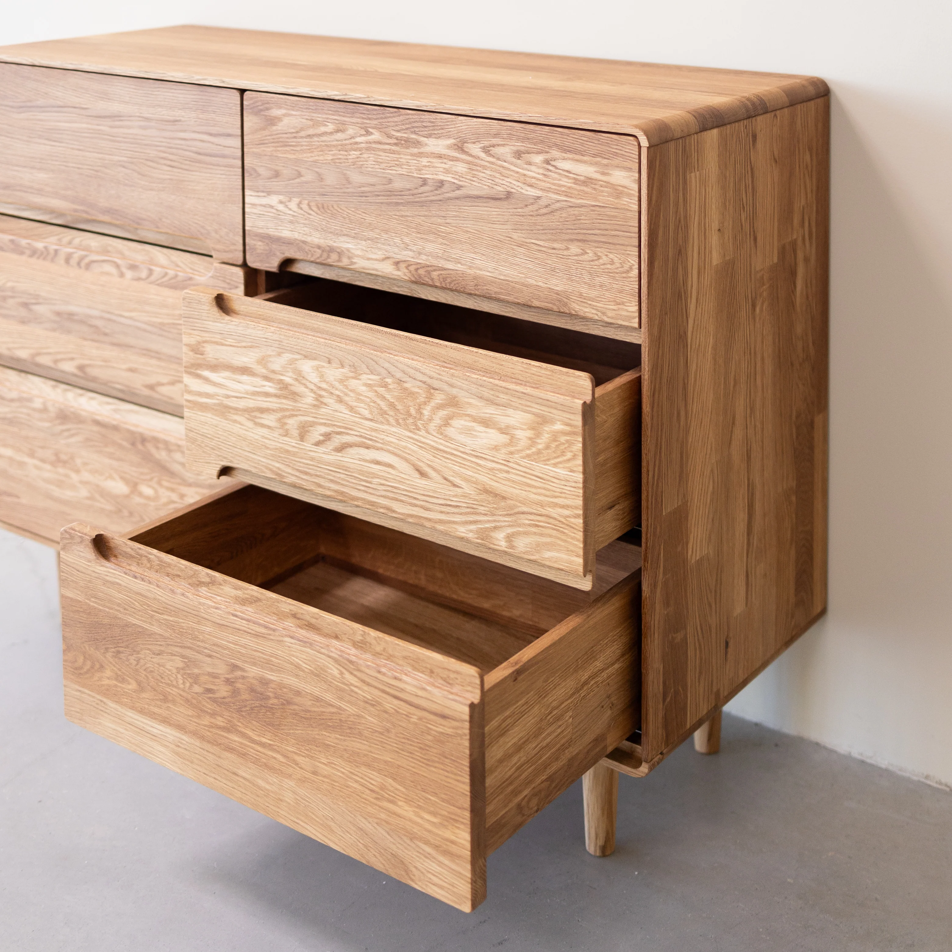 Commode en bois massif de chêne AMANDI 4 - VESKOR - Image 4