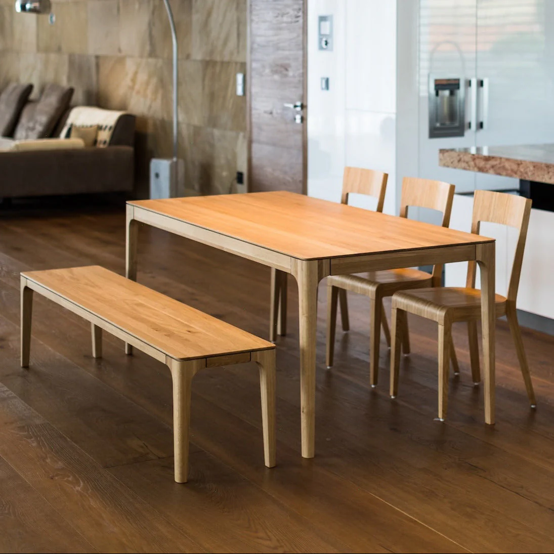 Table à manger fixe en bois massif CREATIV - KARPIS - Image 8