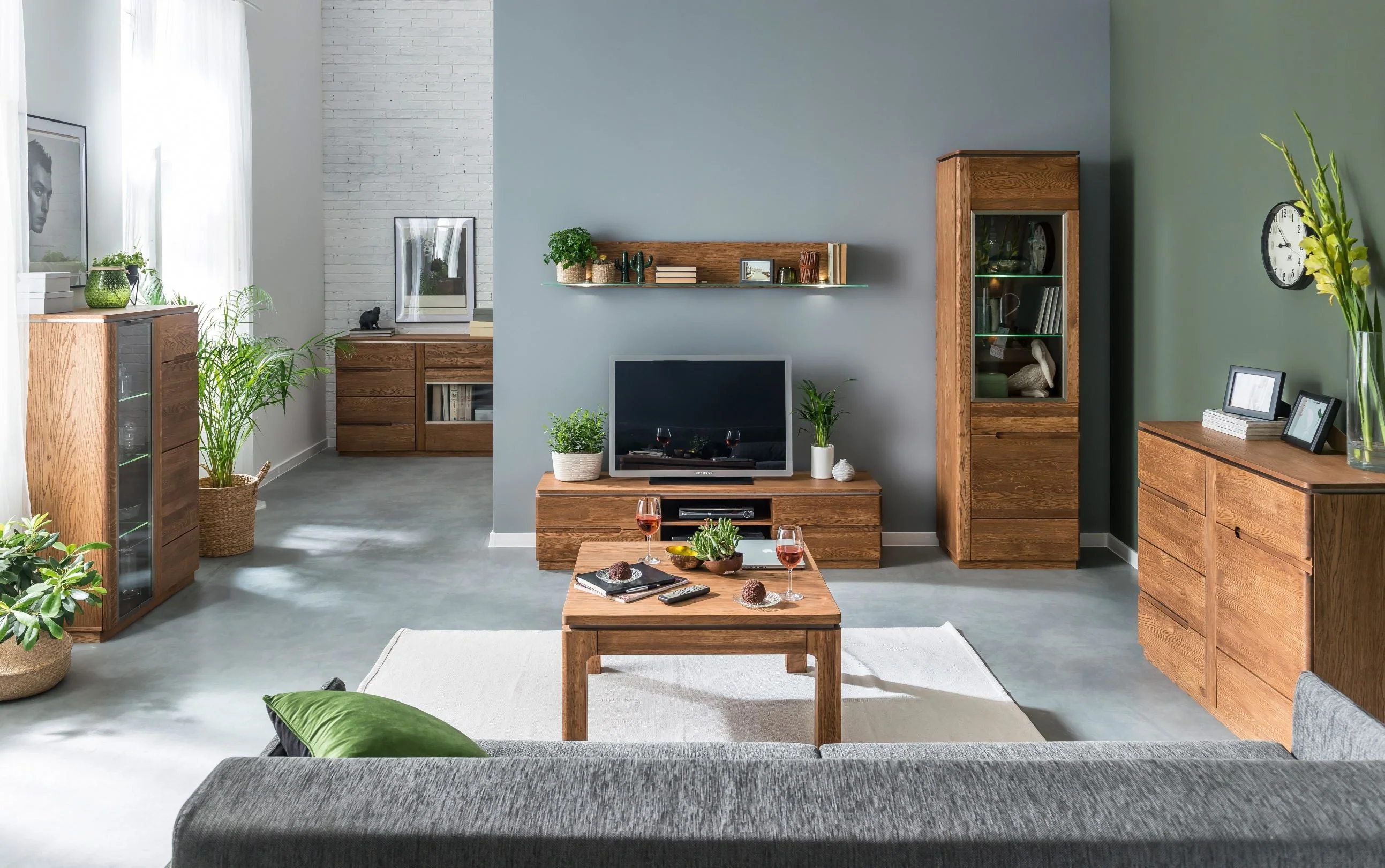 Meuble TV ou buffet en bois de chêne Monténégro 26 - LoftStory - Image 6