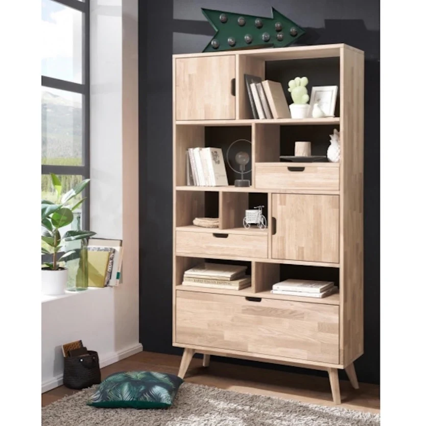 Bibliothèque en bois massif de chêne Escandi 3 - NordicStory - Image 11