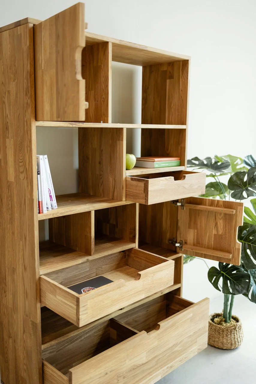 Bibliothèque en bois massif de chêne Escandi 3 - NordicStory - Image 5