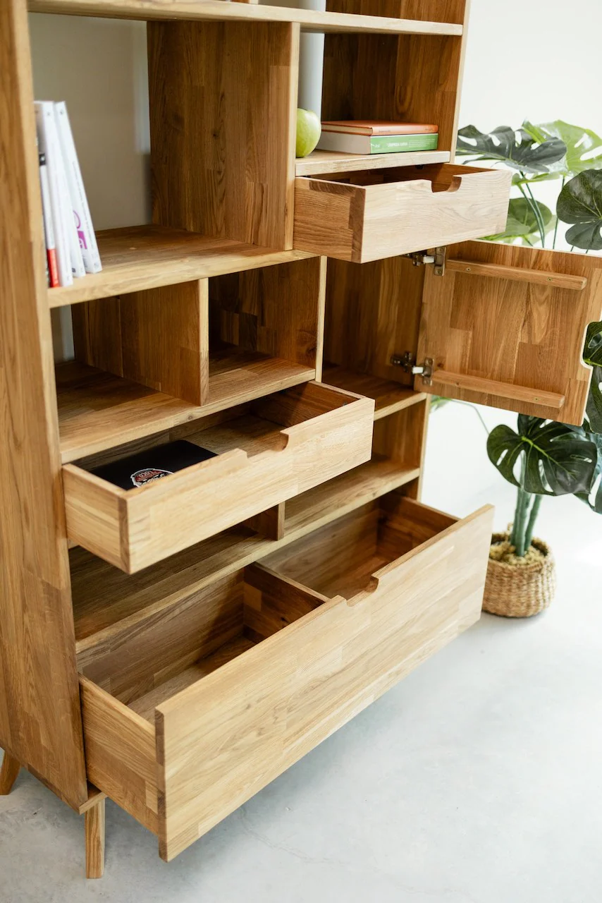 Bibliothèque en bois massif de chêne Escandi 3 - NordicStory - Image 6