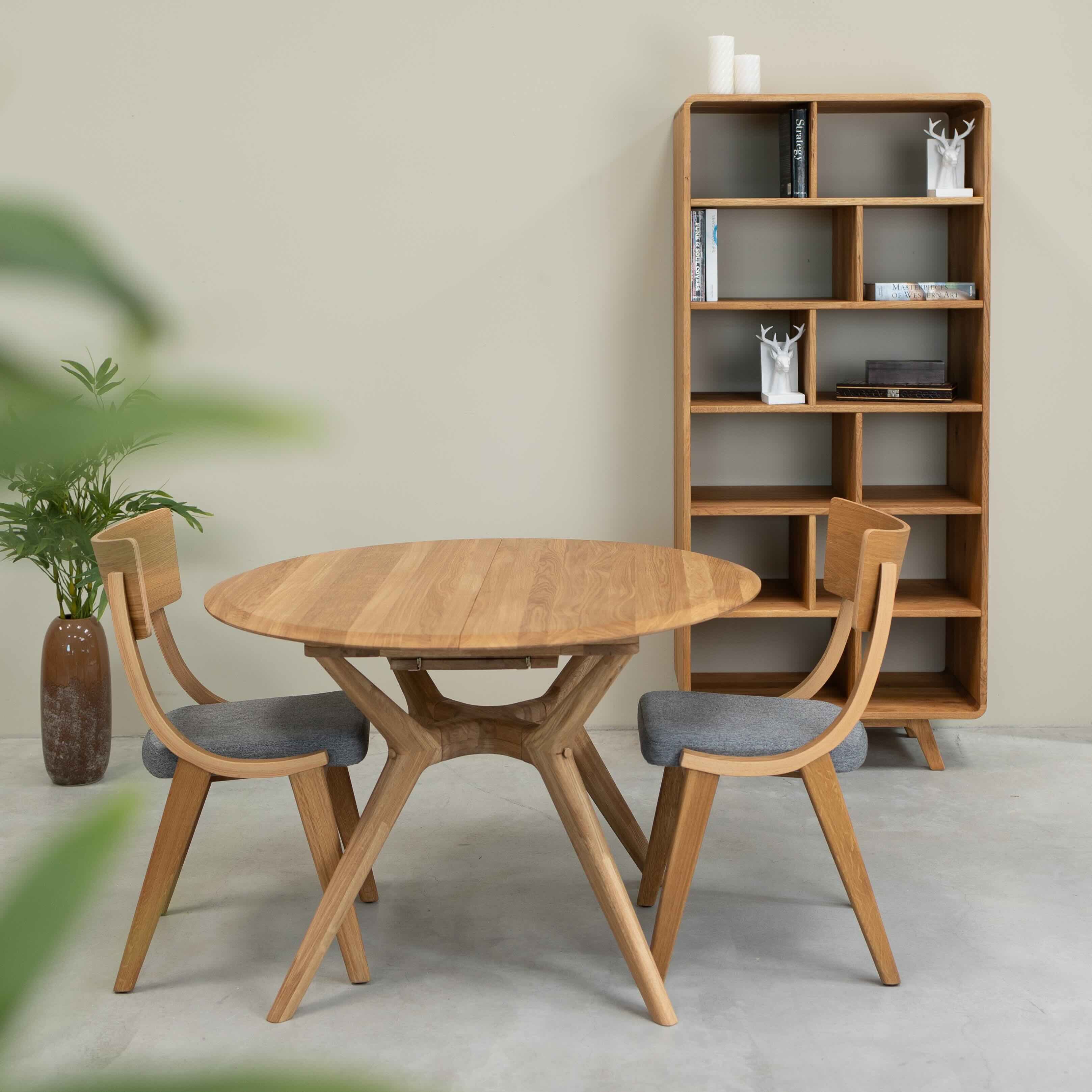 Bibliothèque en bois massif de chêne Genève 2 - NordicStory - Image 3