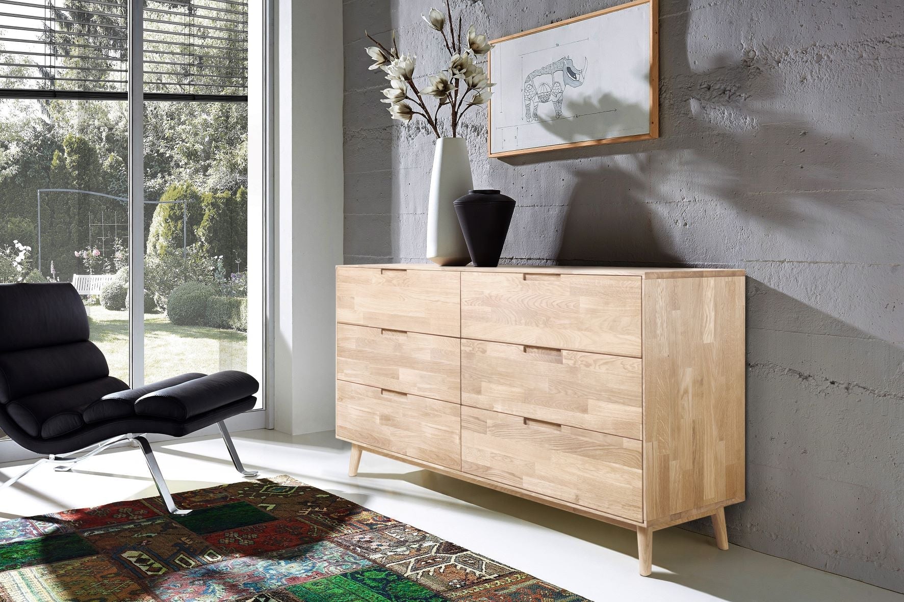 Buffet commode en bois massif de chêne Escandi 4 - NordicStory - Image 14