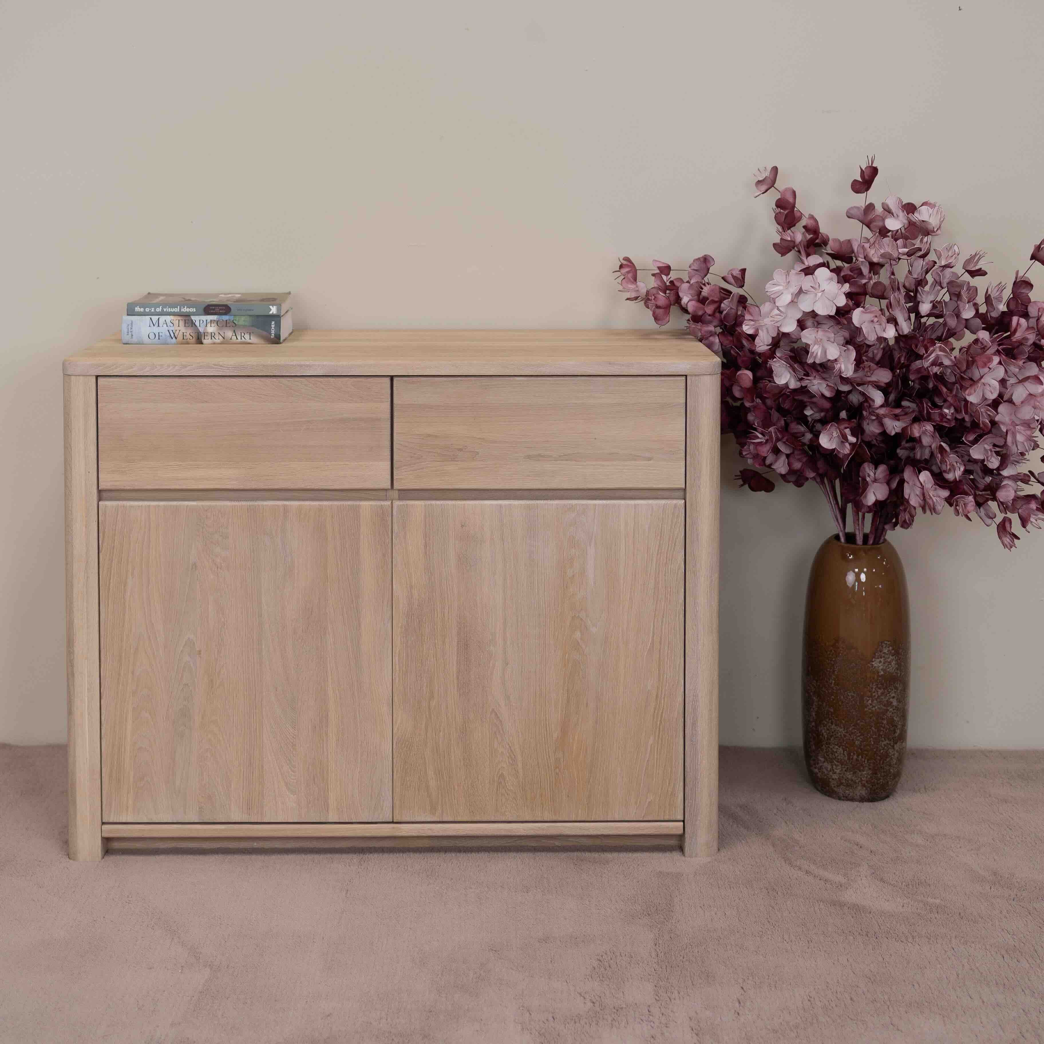 Buffet commode en bois massif de chêne Elsa 2 - NordicStory - Image 6