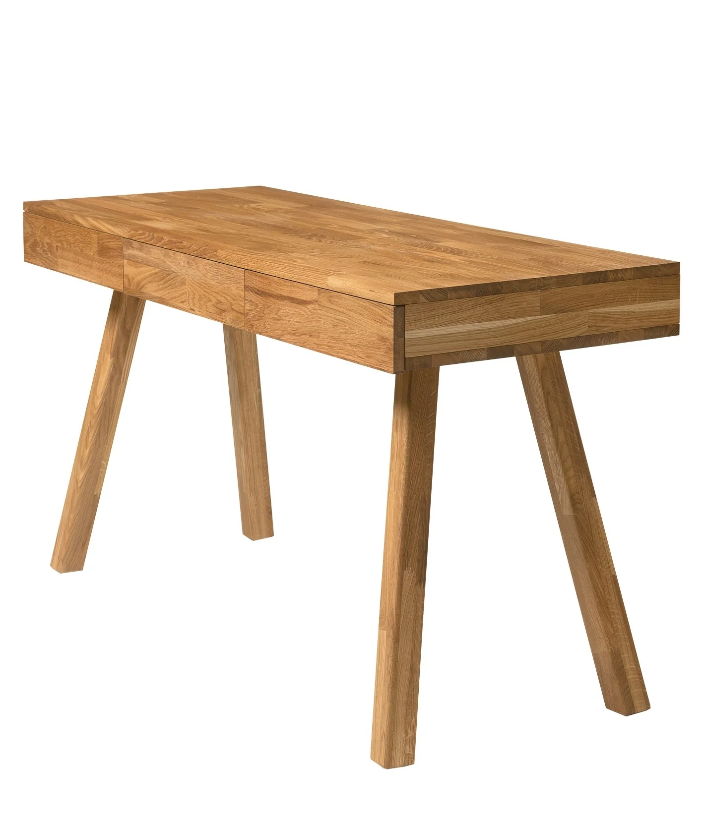 Bureau console en bois massif de chêne Einstein I - NordicStory - Image 5