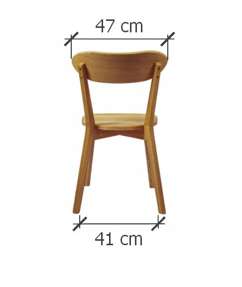Chaise de salle à manger en bois massif de chêne Isku – Lot de 2 ou 4 chaises - NordicStory - Image 17