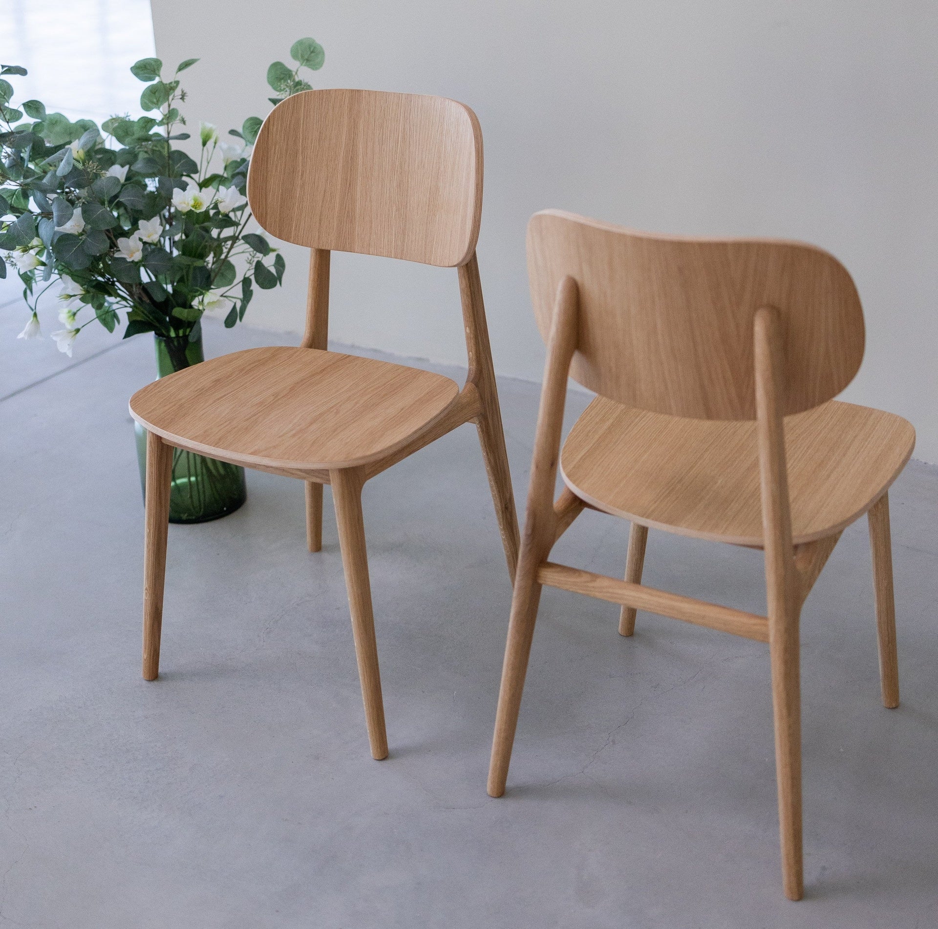 Chaise de salle à manger en bois massif de chêne Varde – Lot de 2 ou 4 chaises - NordicStory - Image 7