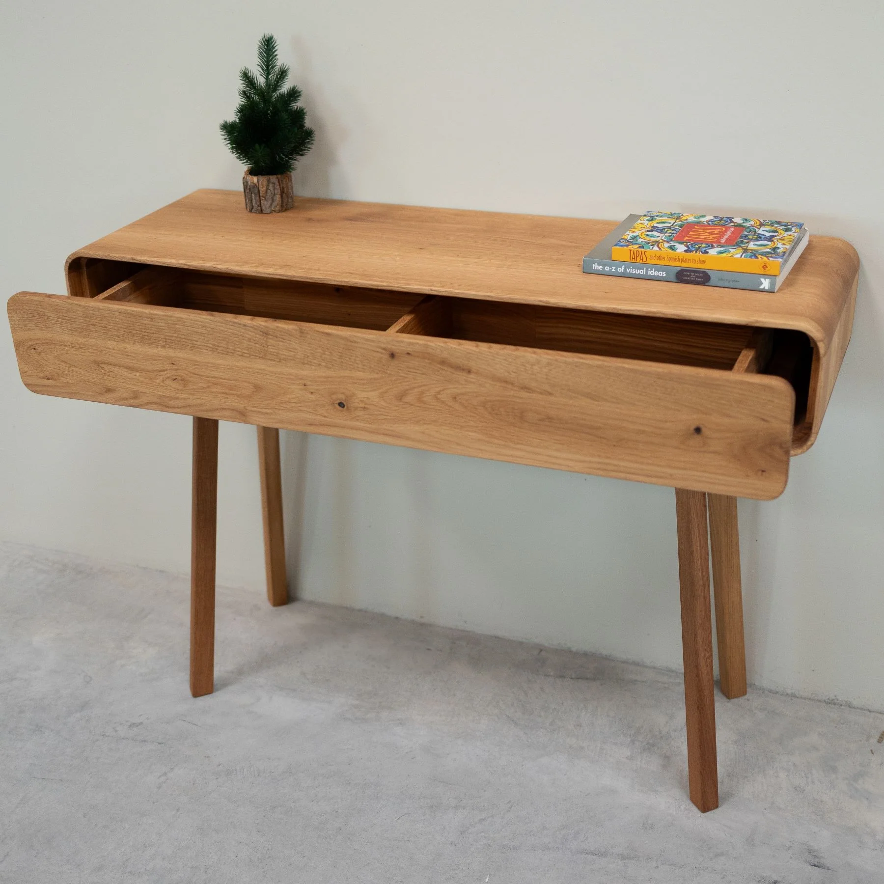 Console coiffeuse en bois massif de chêne Genève - NordicStory - Image 2