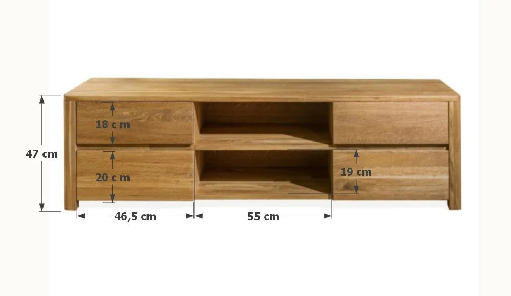 Meuble TV en bois massif de chêne Elsa - NordicStory - Image 11