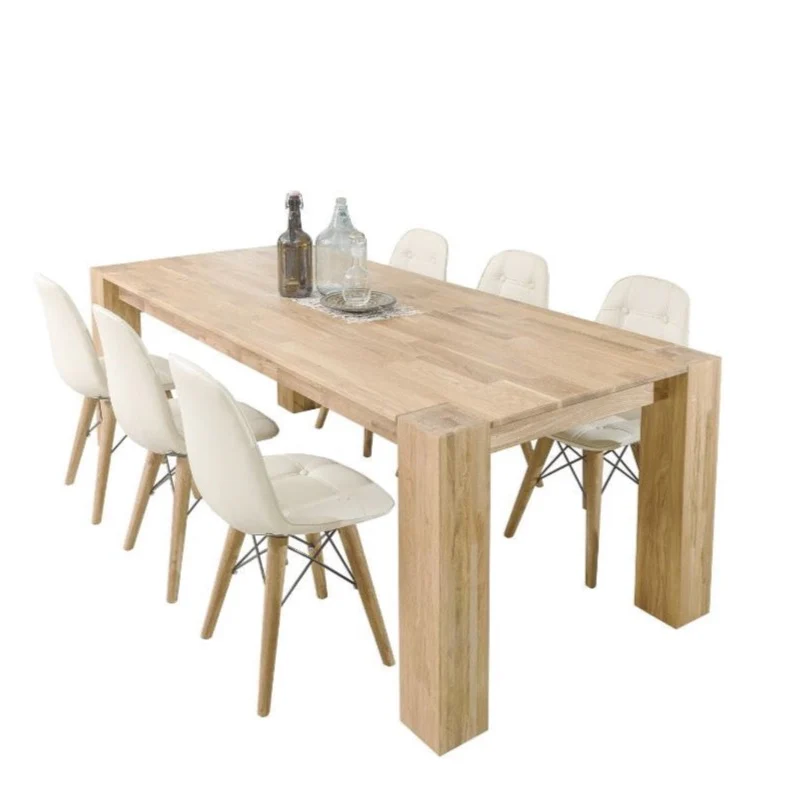 Table à manger en bois massif de chêne Mauritz 3 - NordicStory - Image 10