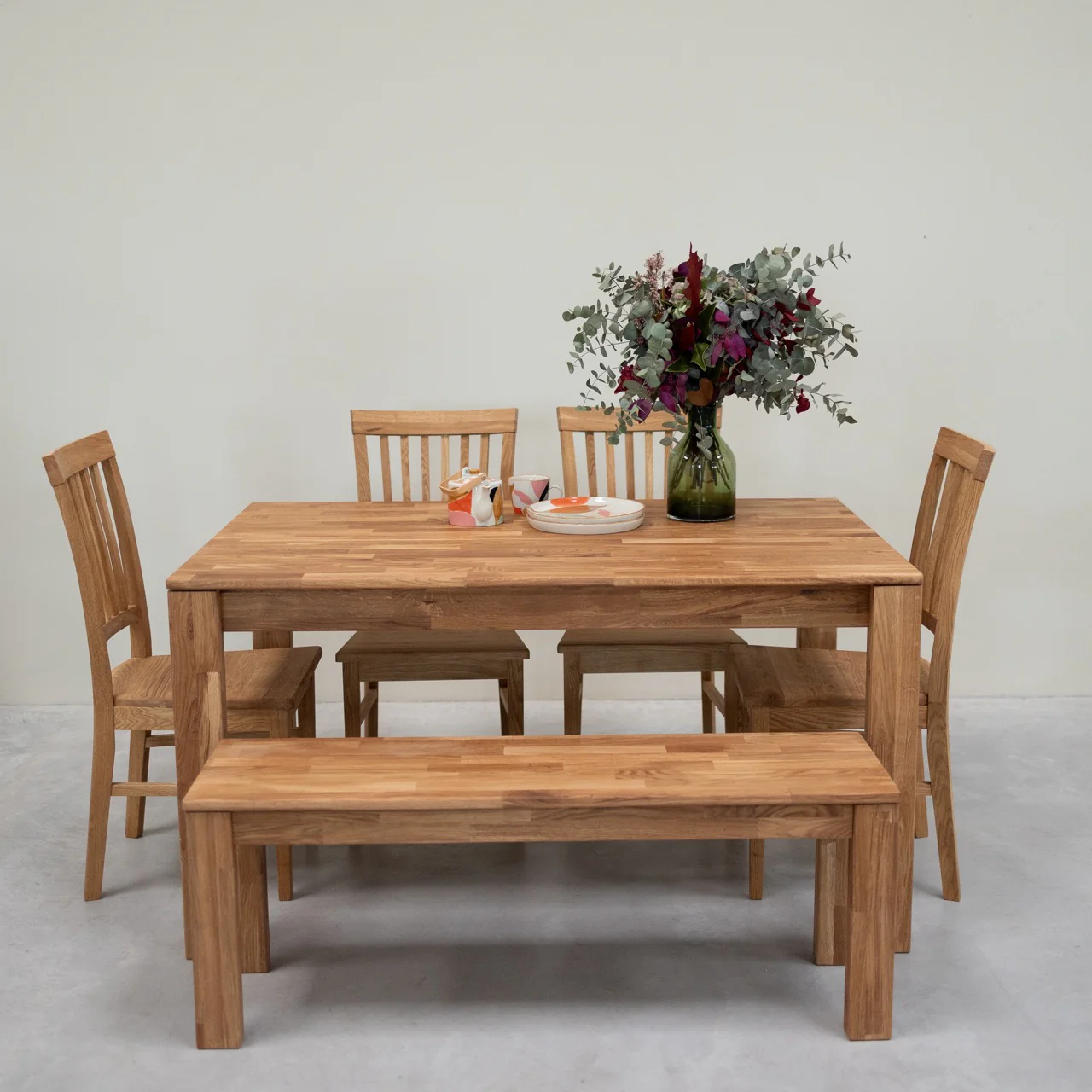 Table à manger en bois massif de chêne Mauritz 4 - NordicStory - Image 10