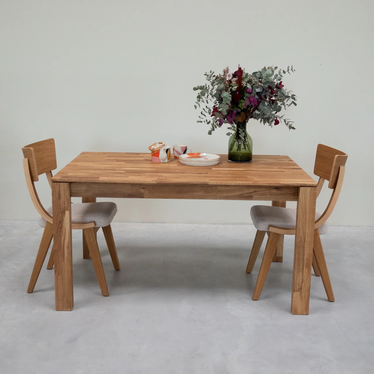 Table à manger en bois massif de chêne Mauritz 4 - NordicStory - Image 3