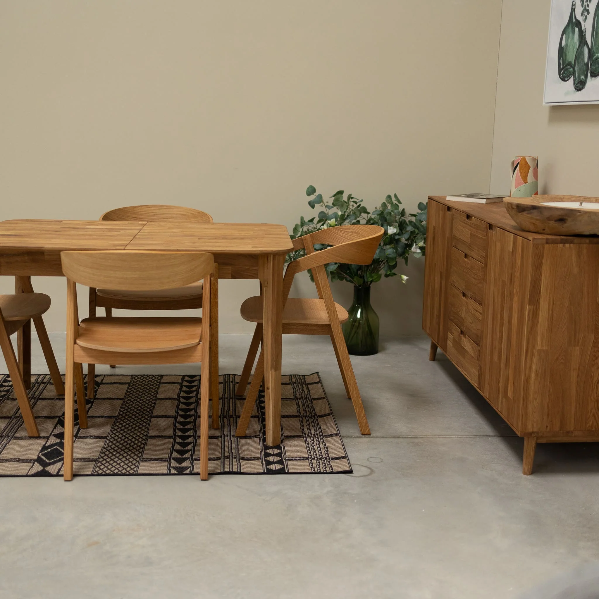 Table à manger extensible en bois massif de chêne France - NordicStory - Image 5