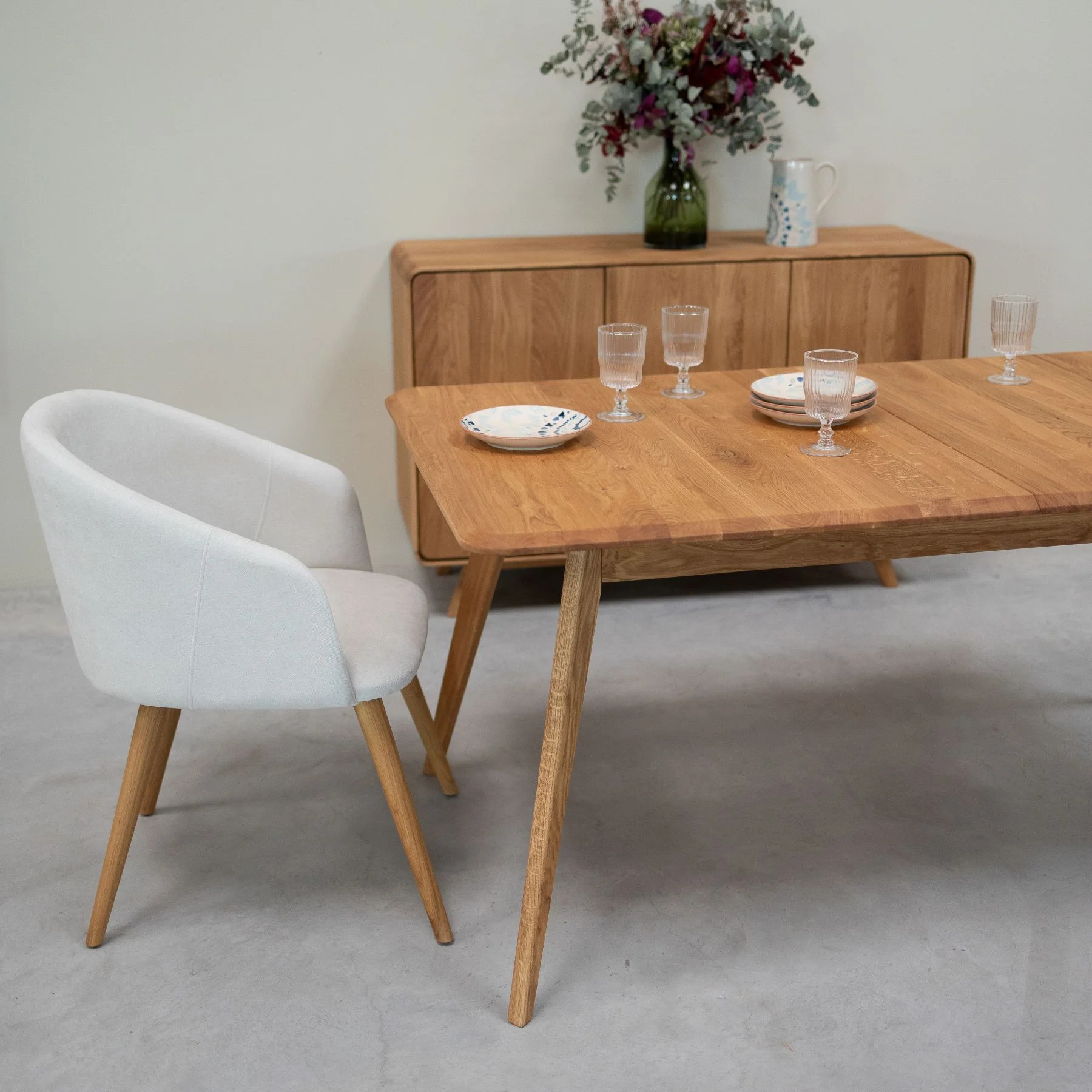 Table à manger extensible en bois massif de chêne Genève - NordicStory - Image 13