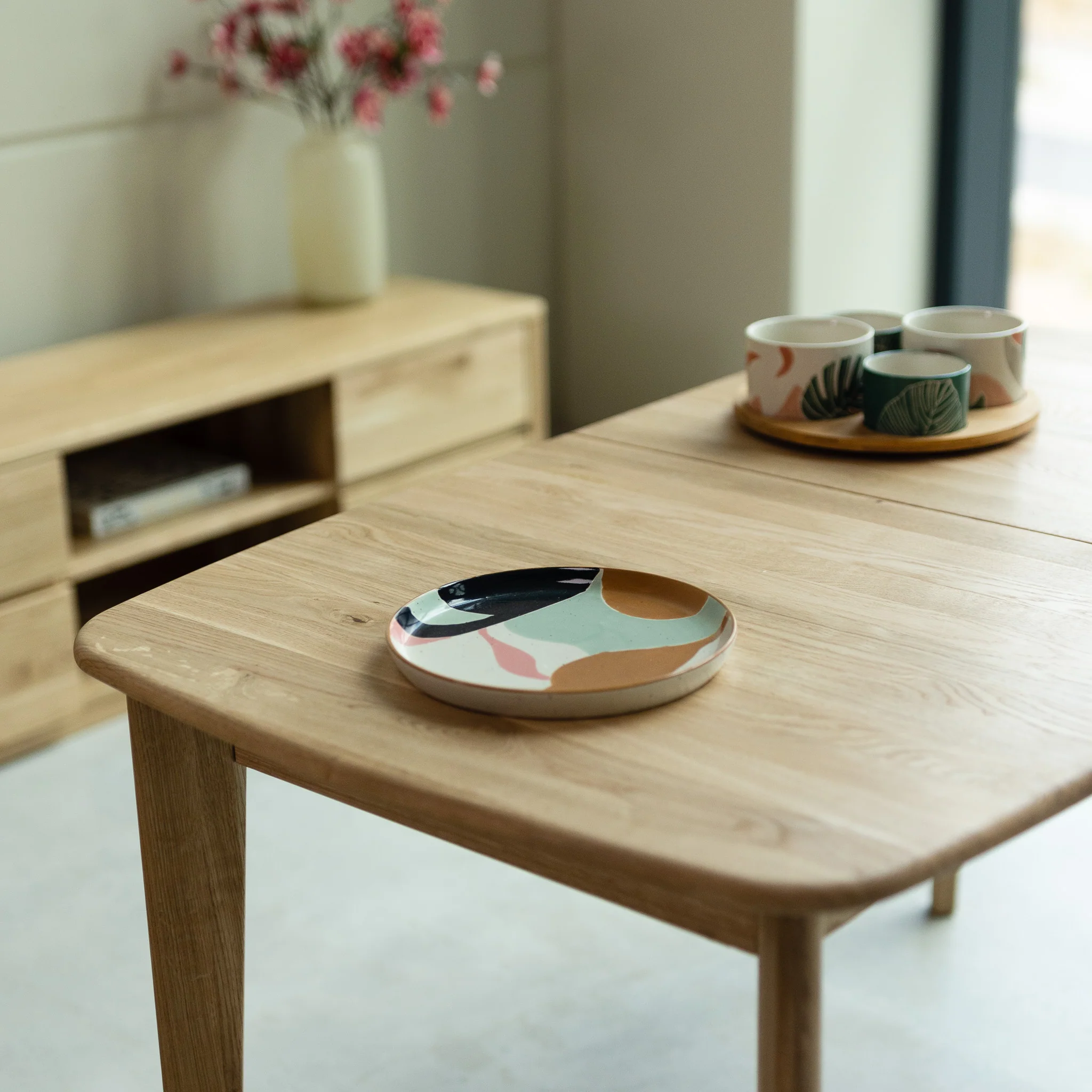 Table à manger extensible en bois massif de chêne Monty - NordicStory - Image 4