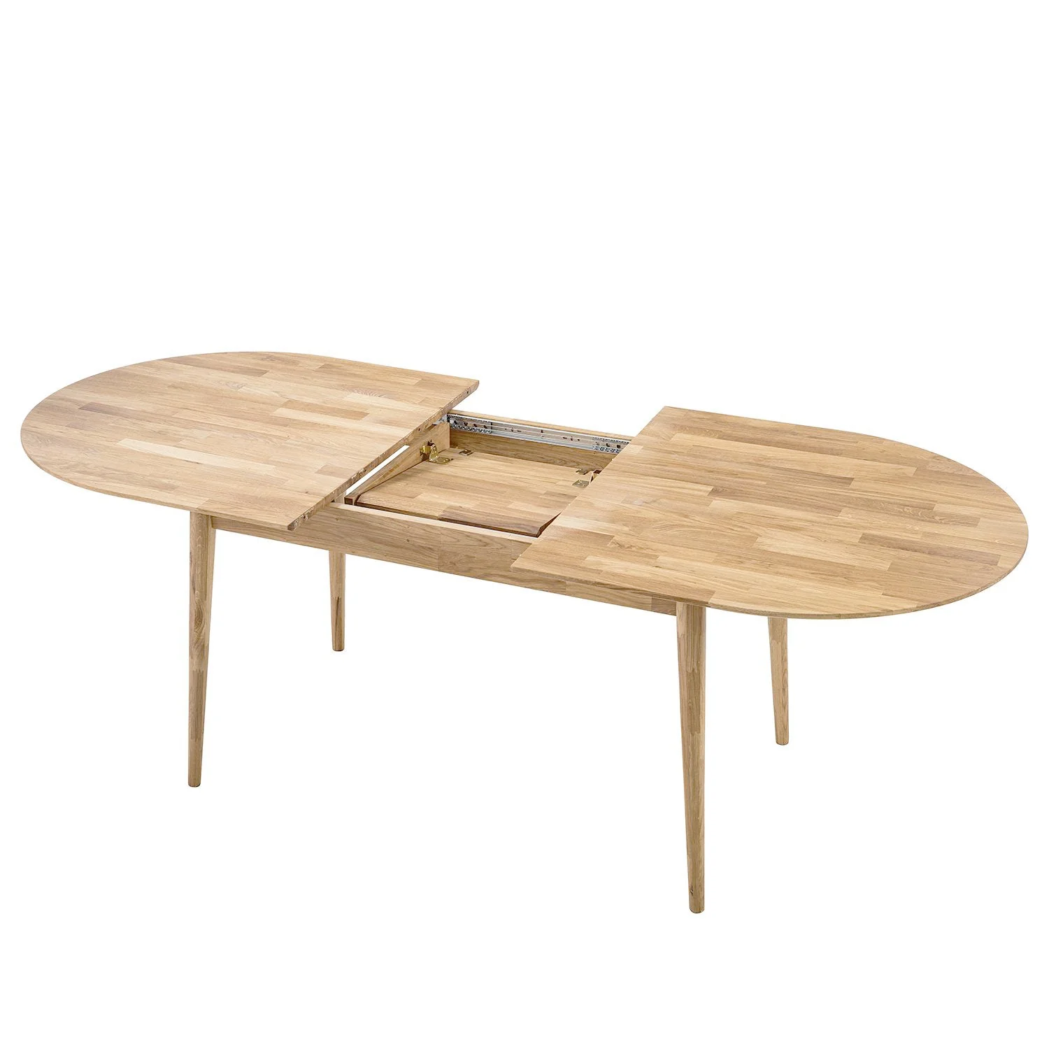 Table à manger ovale extensible en chêne massif Escandi 2 - NordicStory - Image 16