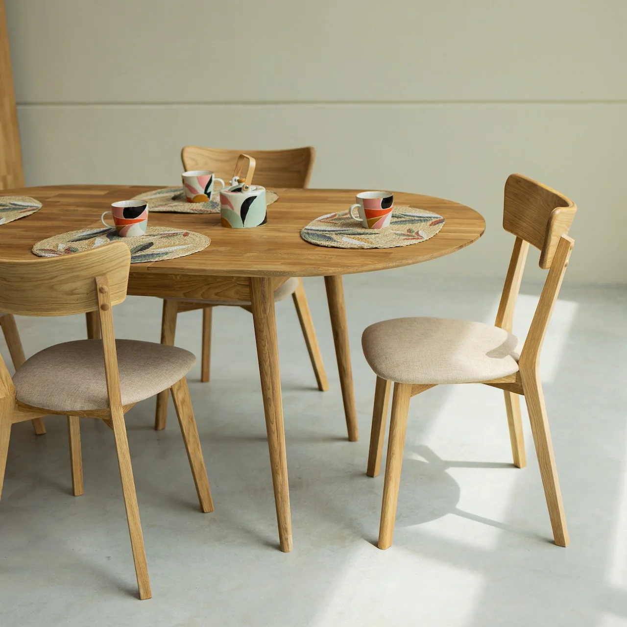 Table à manger ovale extensible en chêne massif Escandi 2 - NordicStory - Image 5