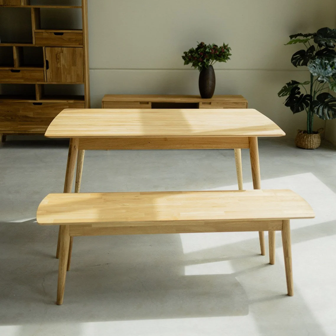 Table à manger rectangulaire en chêne massif Escandi 1 - NordicStory - Image 10