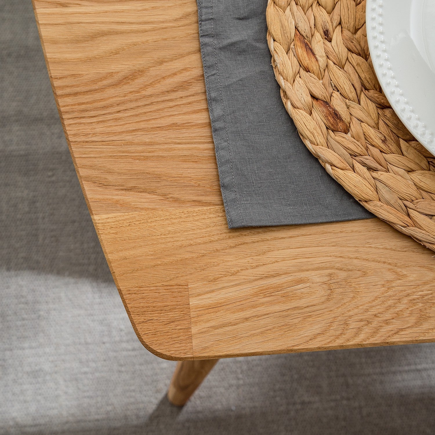 Table à manger rectangulaire extensible en chêne massif Escandi - NordicStory - Image 10