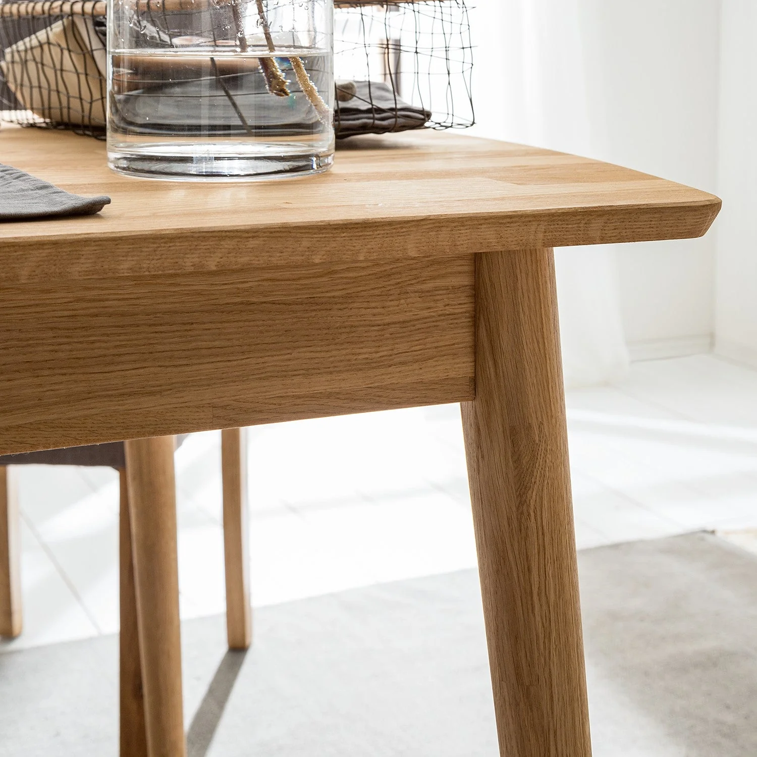 Table à manger rectangulaire extensible en chêne massif Escandi - NordicStory - Image 12