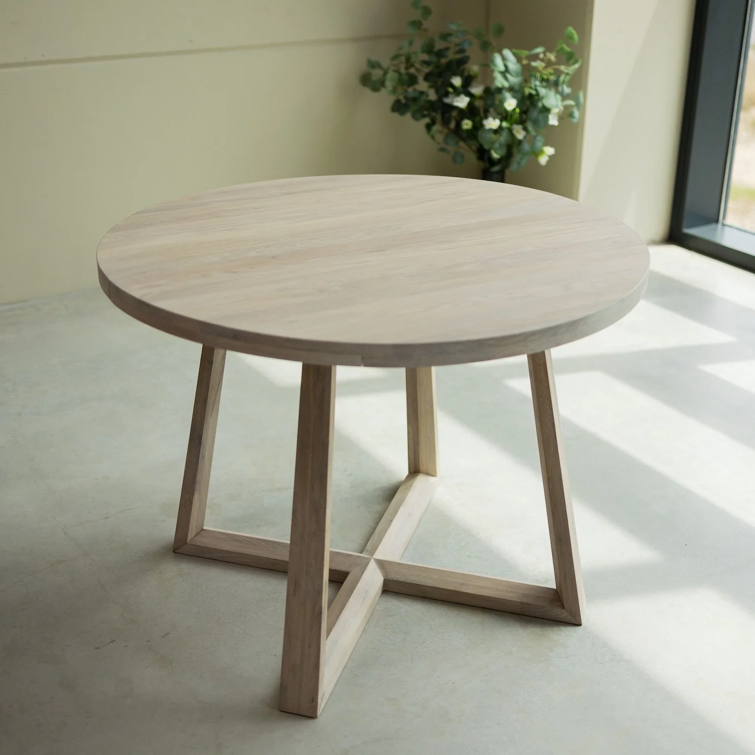 Table à manger ronde extensible en chêne massif MOBY - NordicStory - Image 13