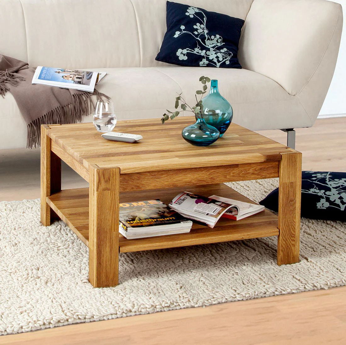 Table basse en bois massif de chêne Mauritz 4 - NordicStory - Image 6