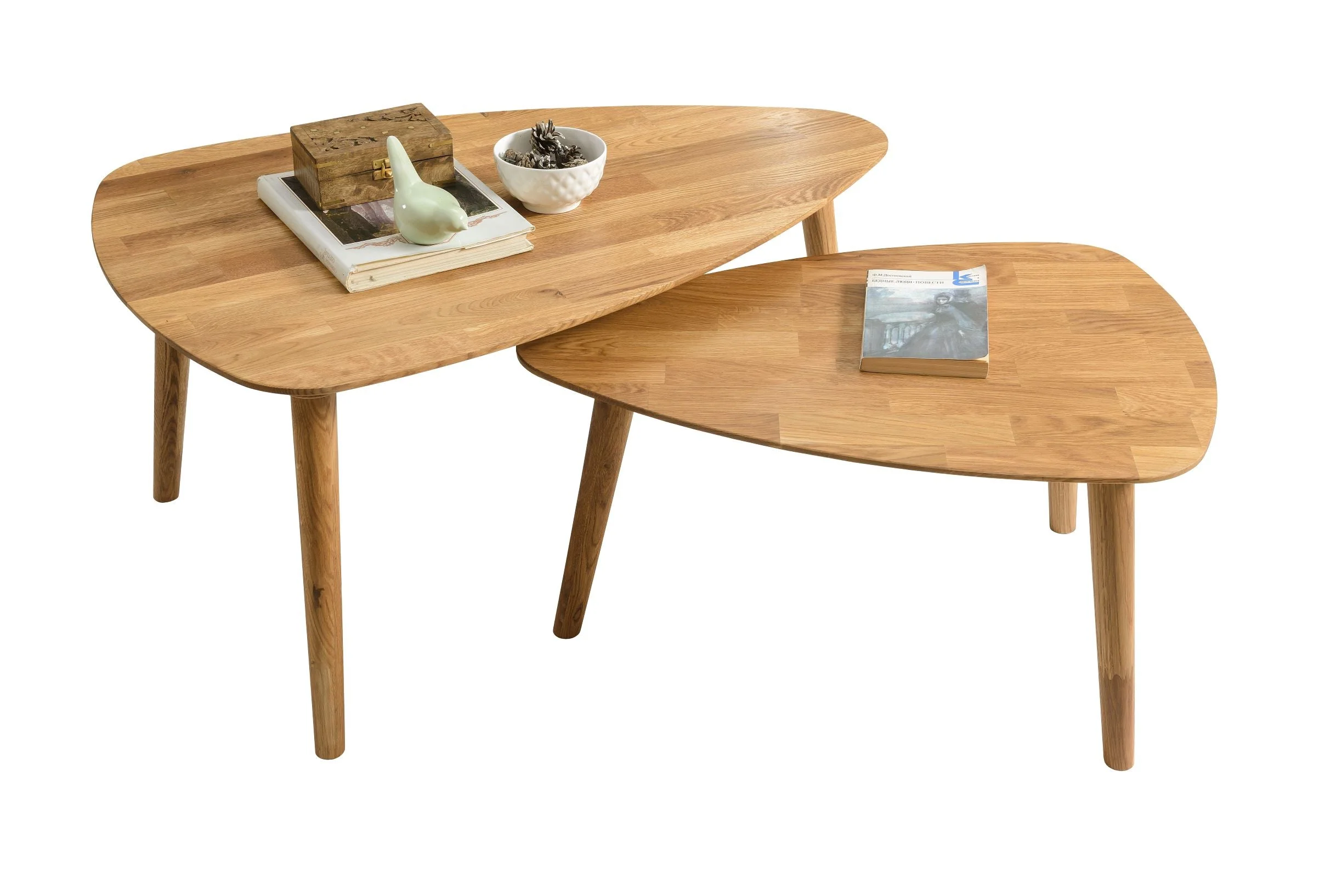 Table basse gigogne en bois massif de chêne Escandi 2 - NordicStory - Image 10