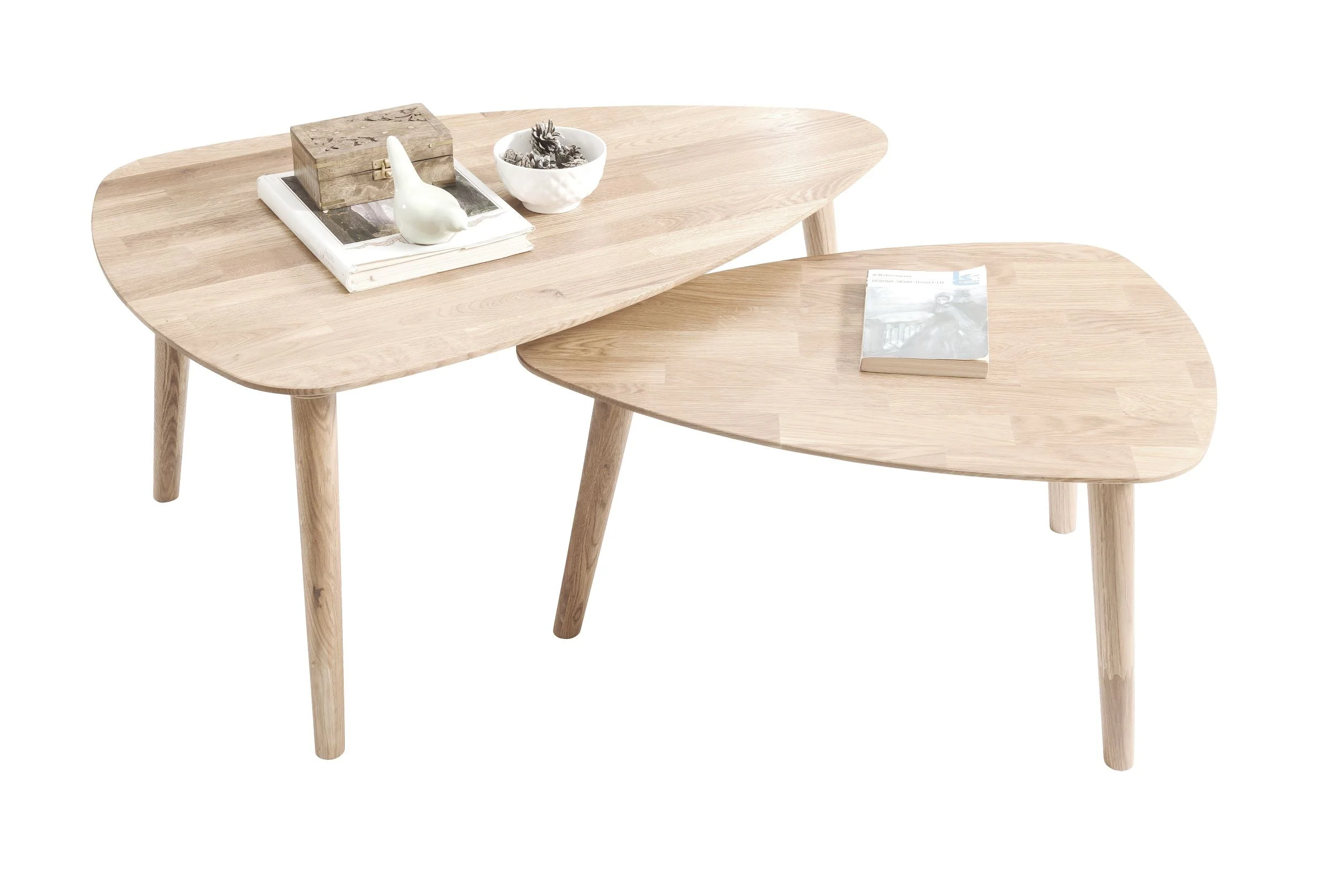Table basse gigogne en bois massif de chêne Escandi 2 - NordicStory - Image 15