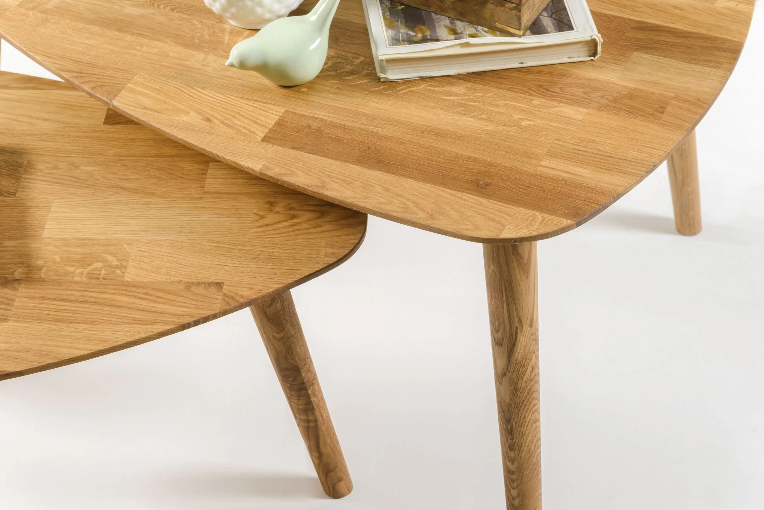 Table basse gigogne en bois massif de chêne Escandi 2 - NordicStory - Image 8