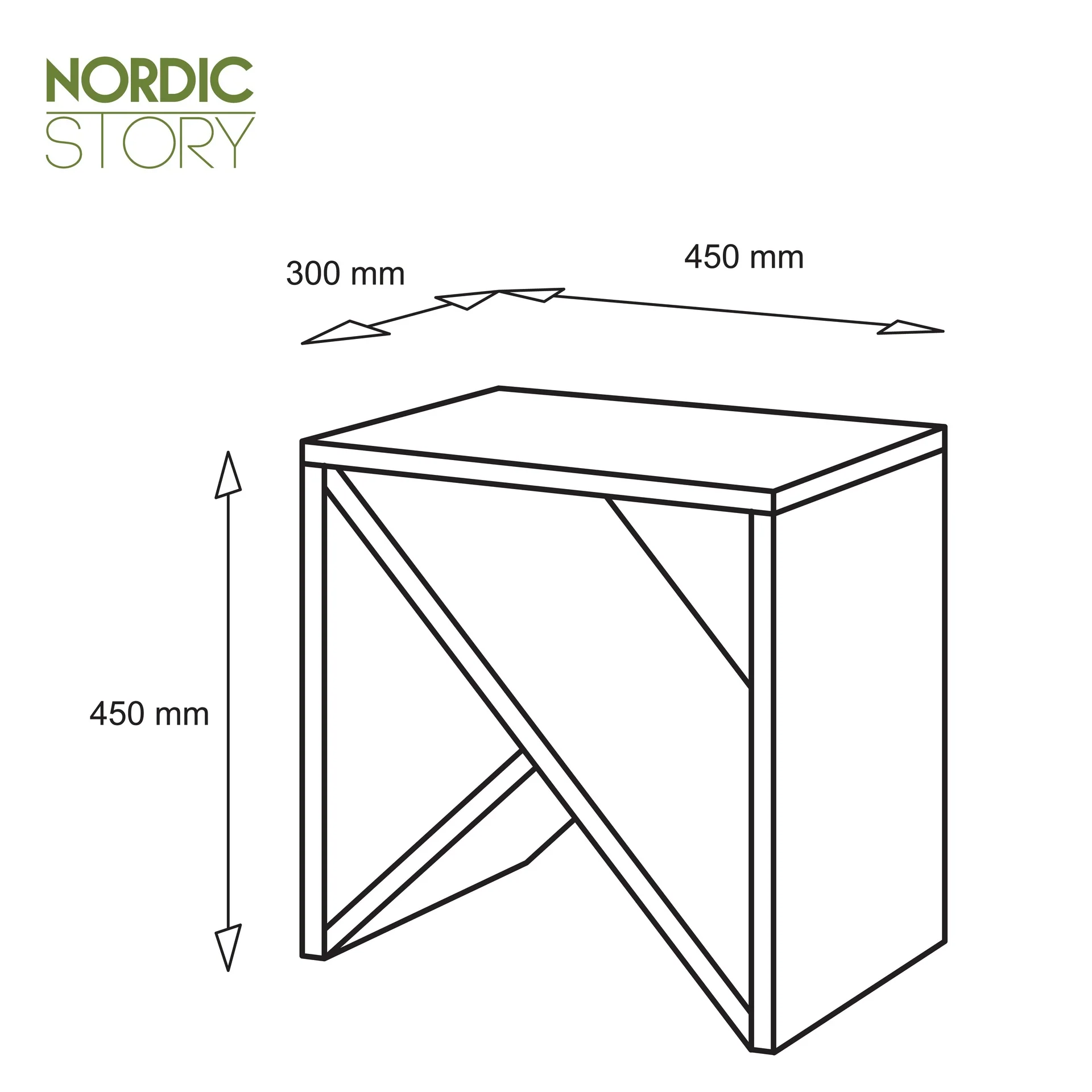 Table de chevet en bois massif de chêne Danemark – NordicStory - Image 19