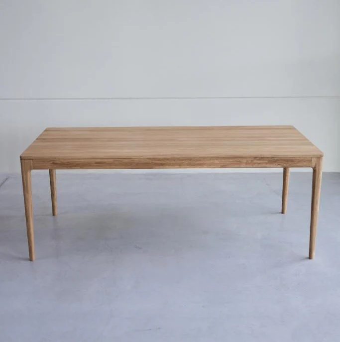 Table à manger extensible en bois massif de chêne Bergamo - NordicStory - Image 13