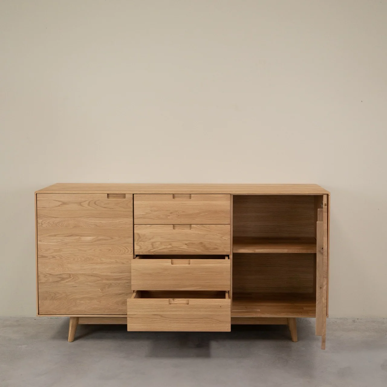 Buffet en bois massif de chêne Escandi Atelier - NordicStory - Image 4