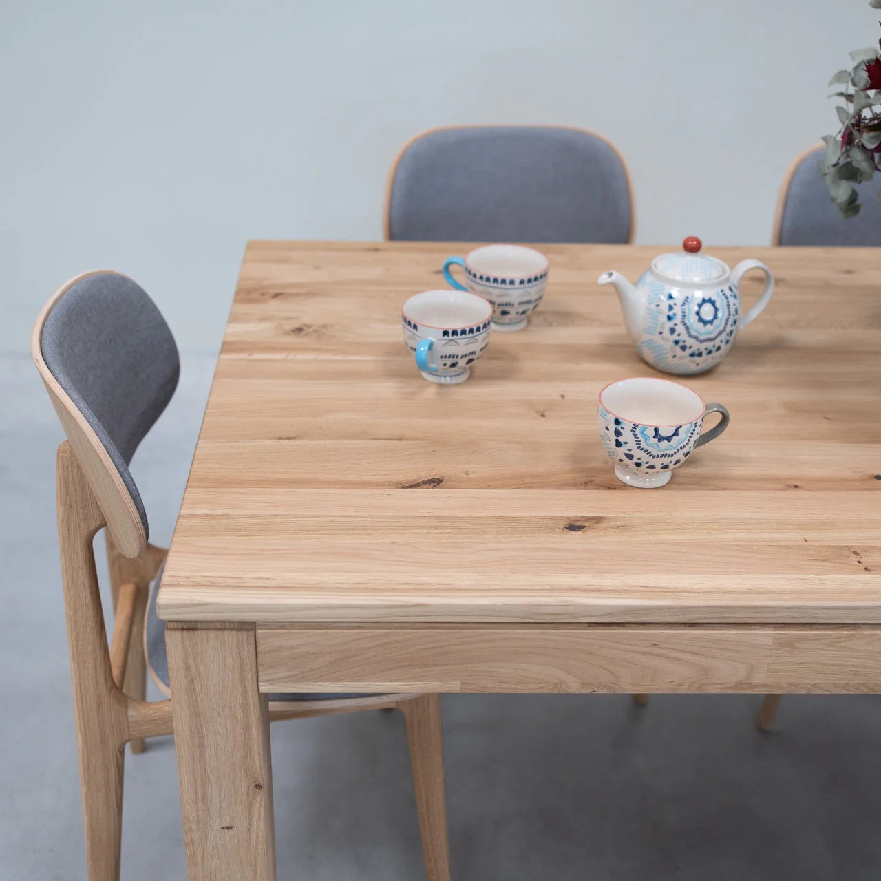 Table à manger en bois massif de chêne Krona - NordicStory - Image 5