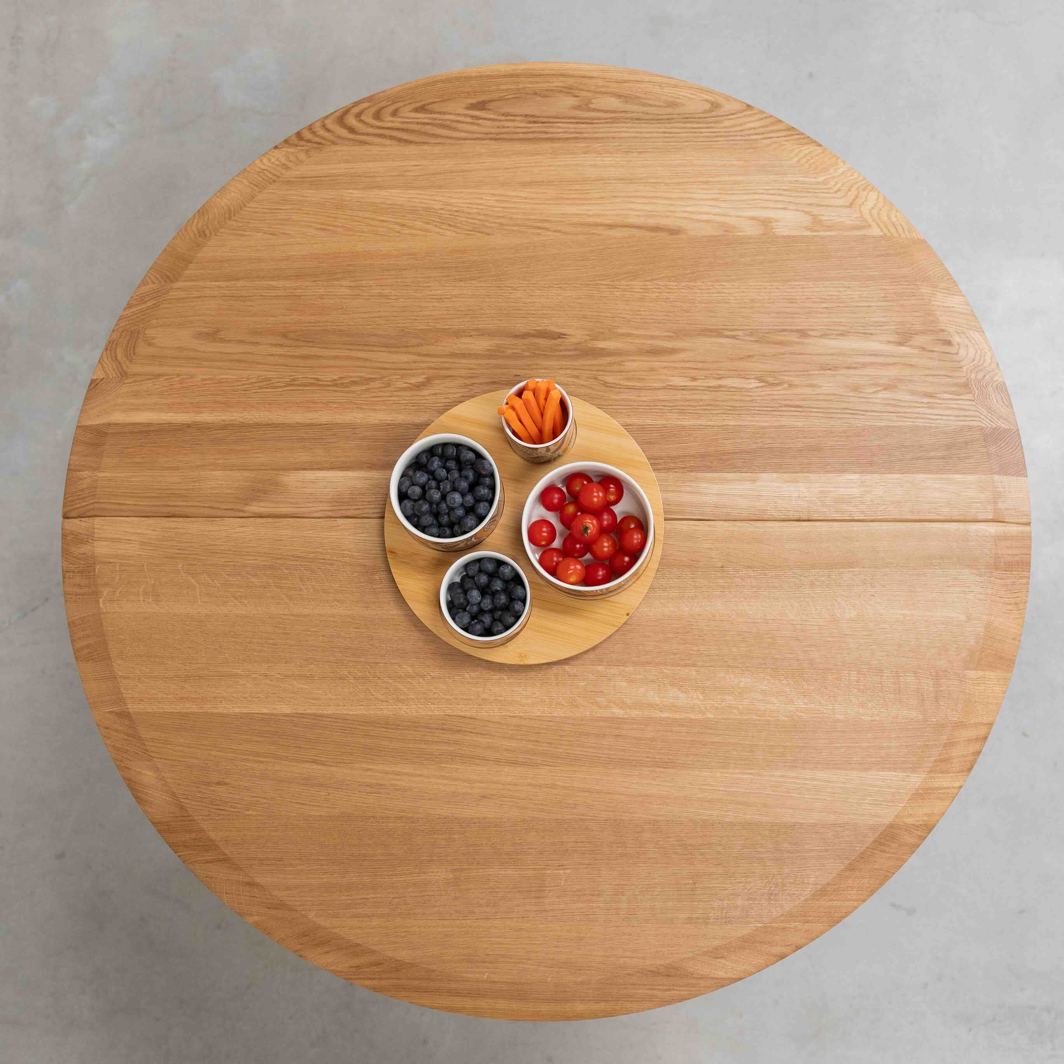 Table à manger ronde extensible en bois massif de chêne Carmen - NordicStory - Image 10