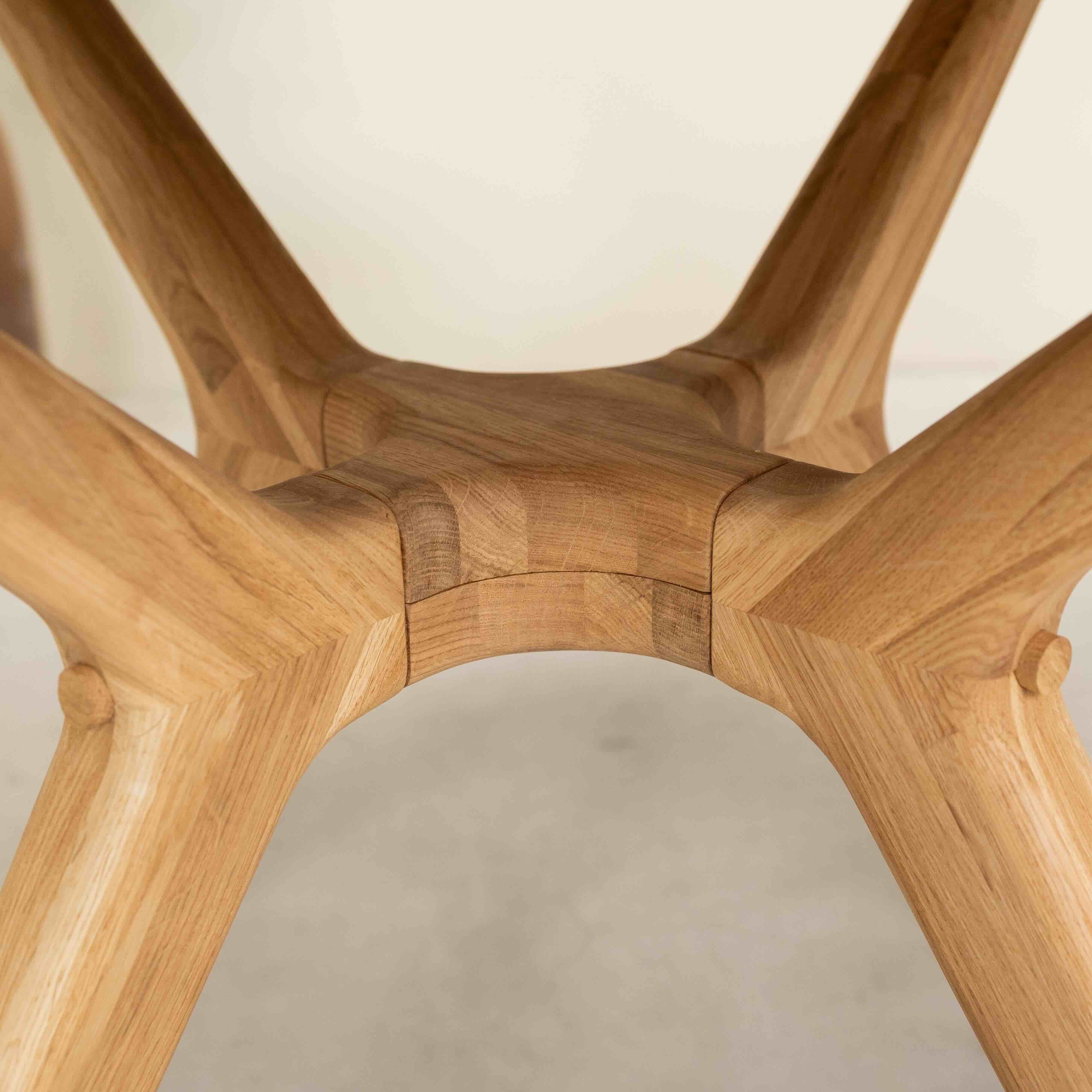 Table à manger ronde extensible en bois massif de chêne Carmen - NordicStory - Image 7
