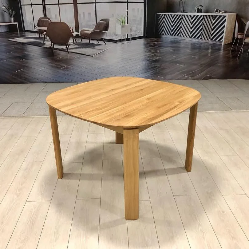 Table à manger ronde extensible en bois massif de chêne Victoria - VESKOR - Image 3