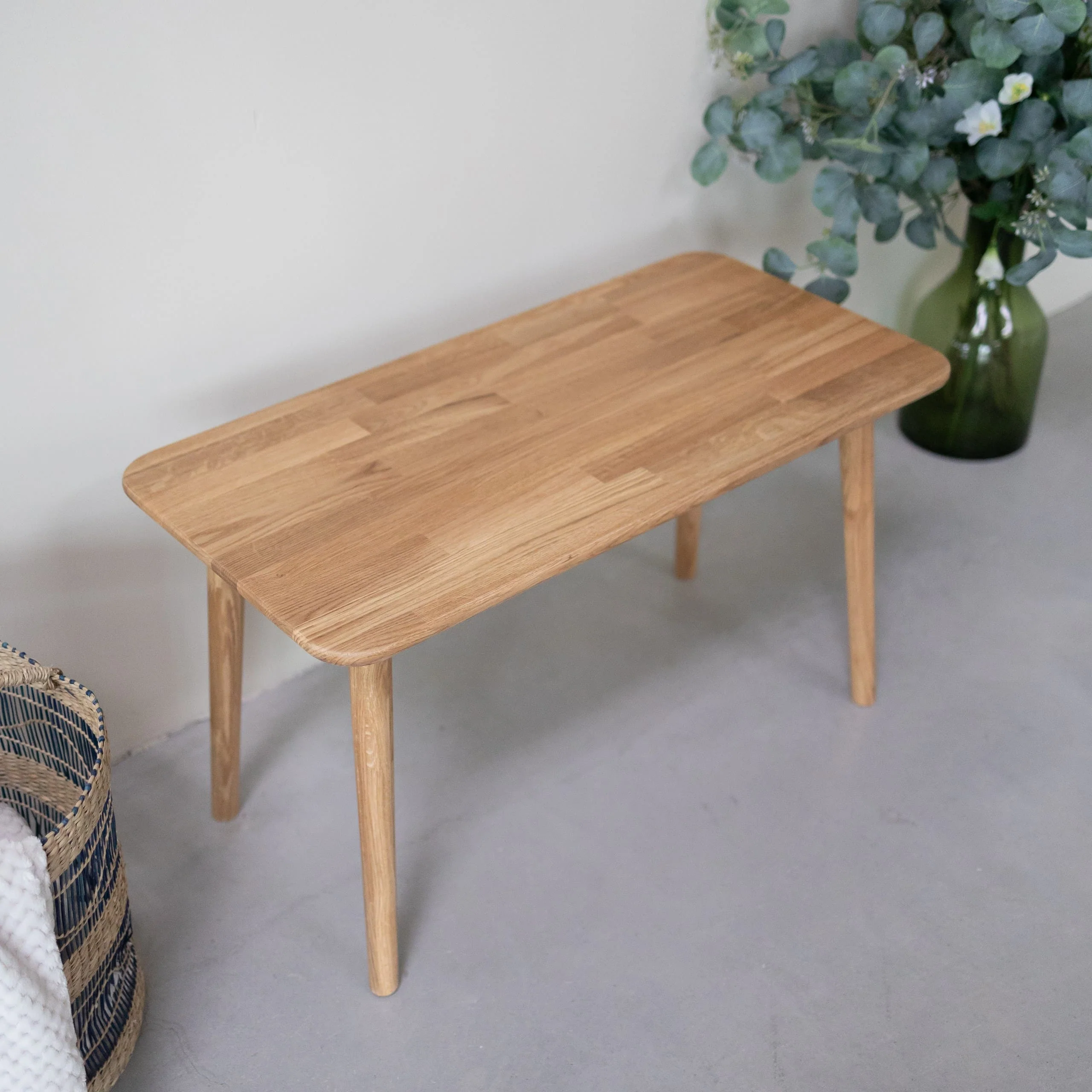 Banc ou table basse en bois massif de chêne Malmo - VESKOR - Image 7