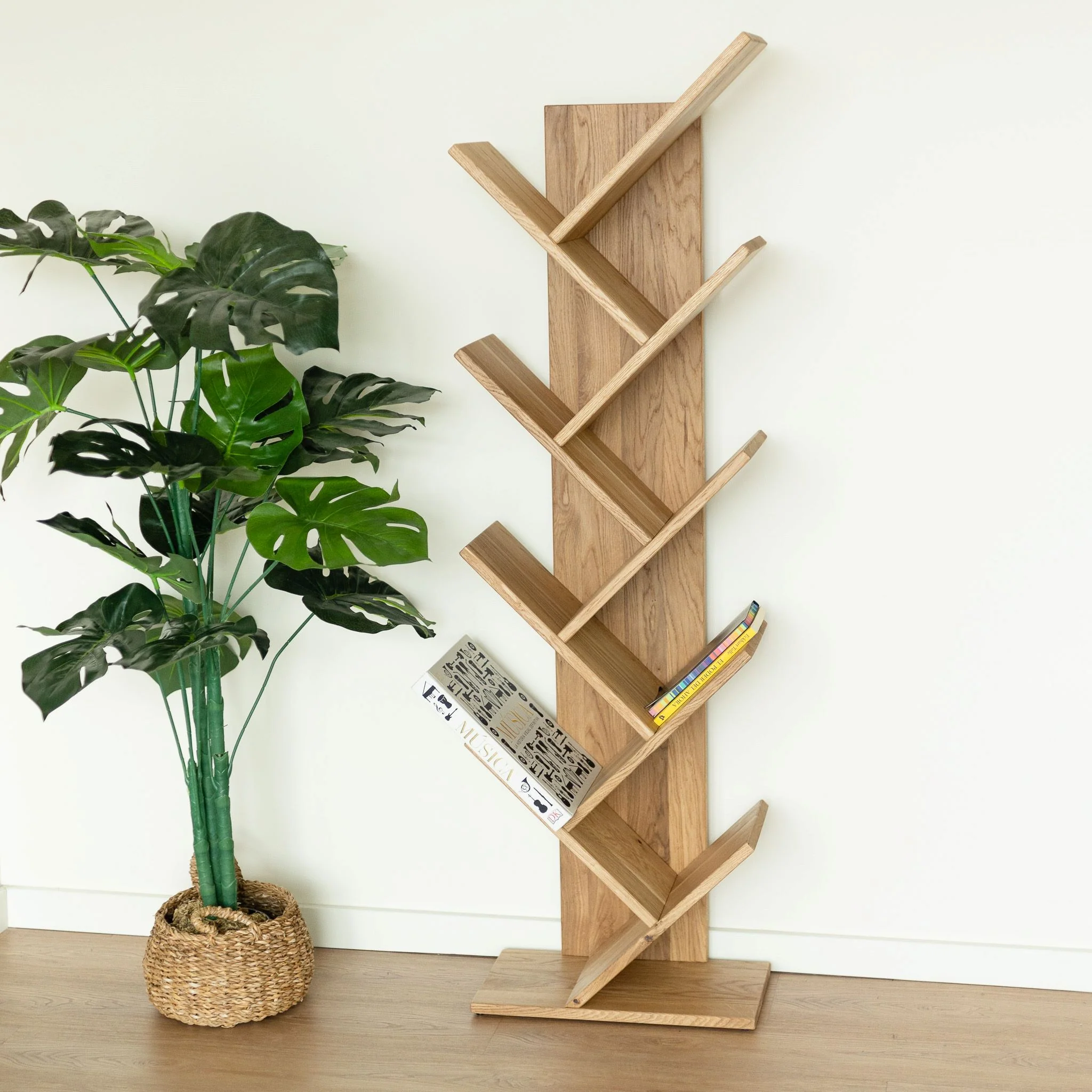 Bibliothèque sur pied en bois massif de chêne Bergen - VESKOR - Image 3