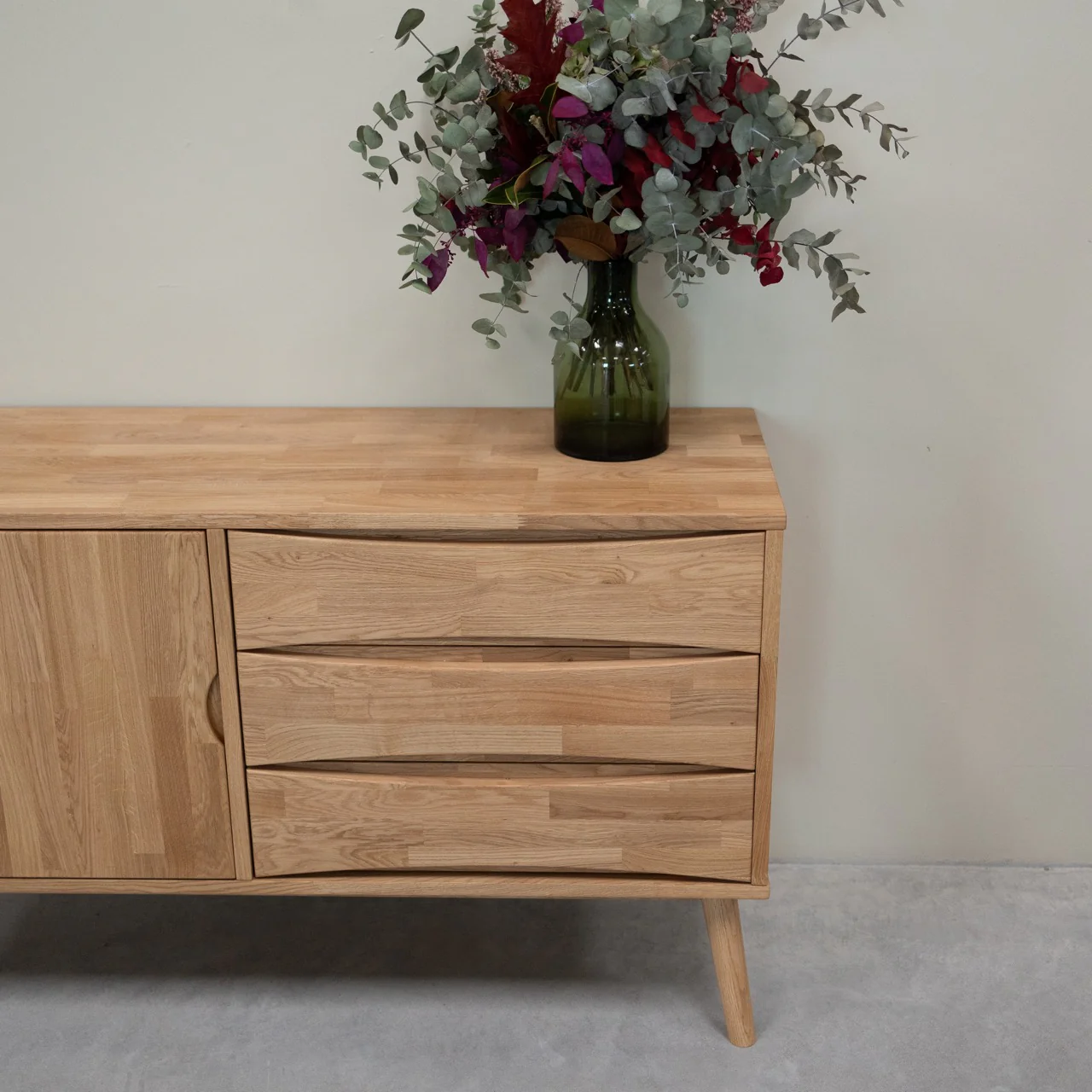 Buffet commode en bois massif de chêne Malmo 1 – VESKOR - Image 3
