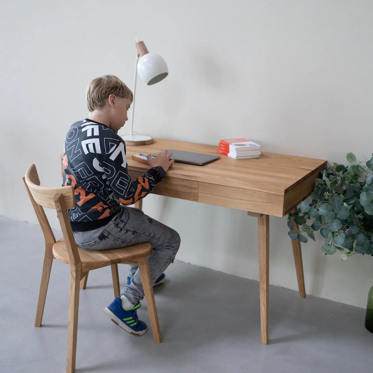 Bureau en bois massif de chêne Malmo 1 - VESKOR - Image 4