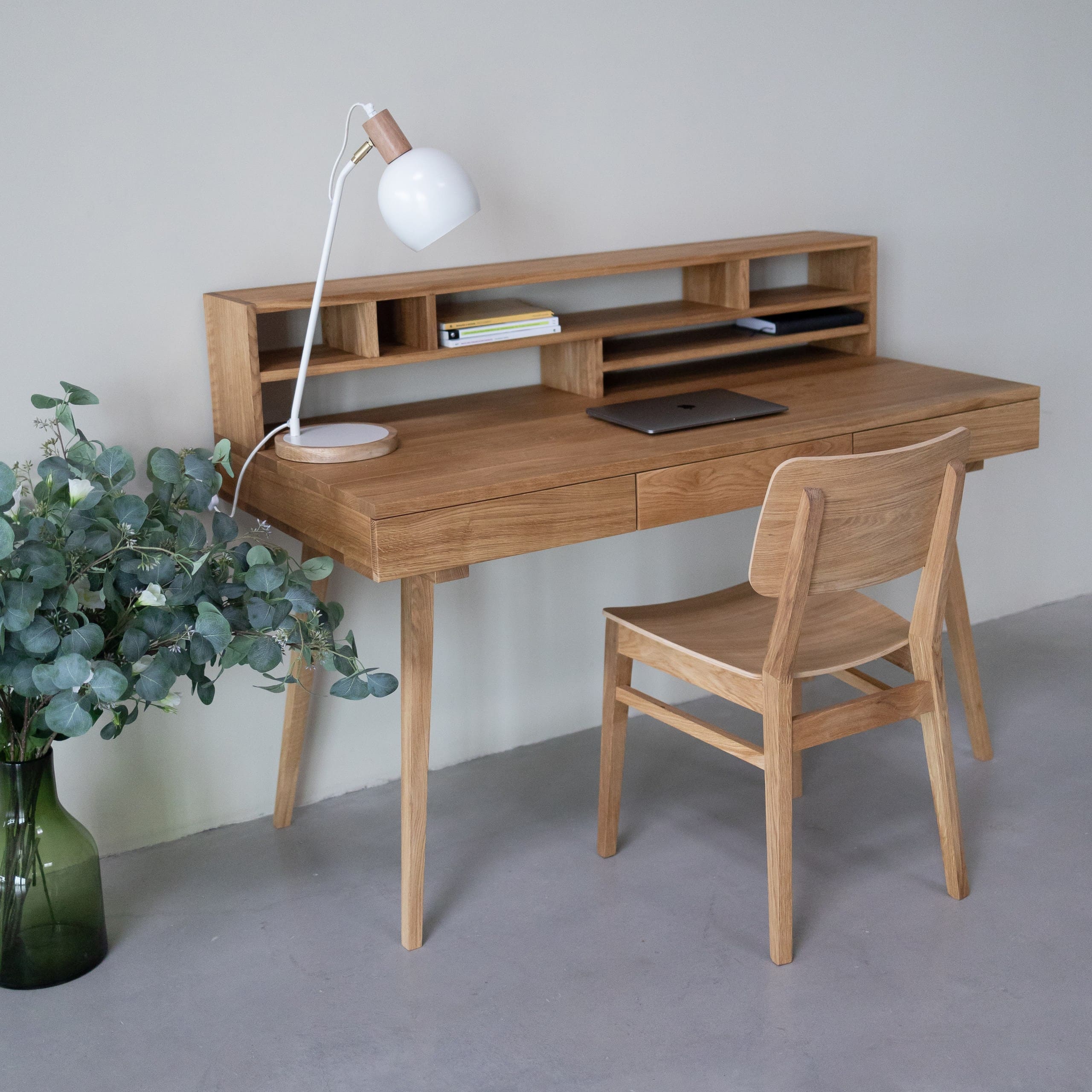 Bureau en bois massif de chêne Malmo 2 - VESKOR - Image 2
