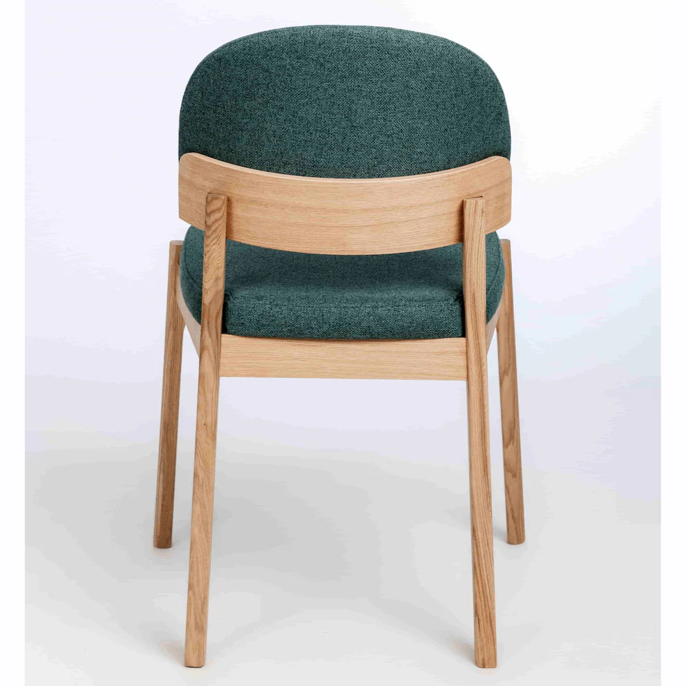 Chaise en bois massif de chêne Astrid, revêtement - Lot de 2 ou 4 chaises - VESKOR - Image 22