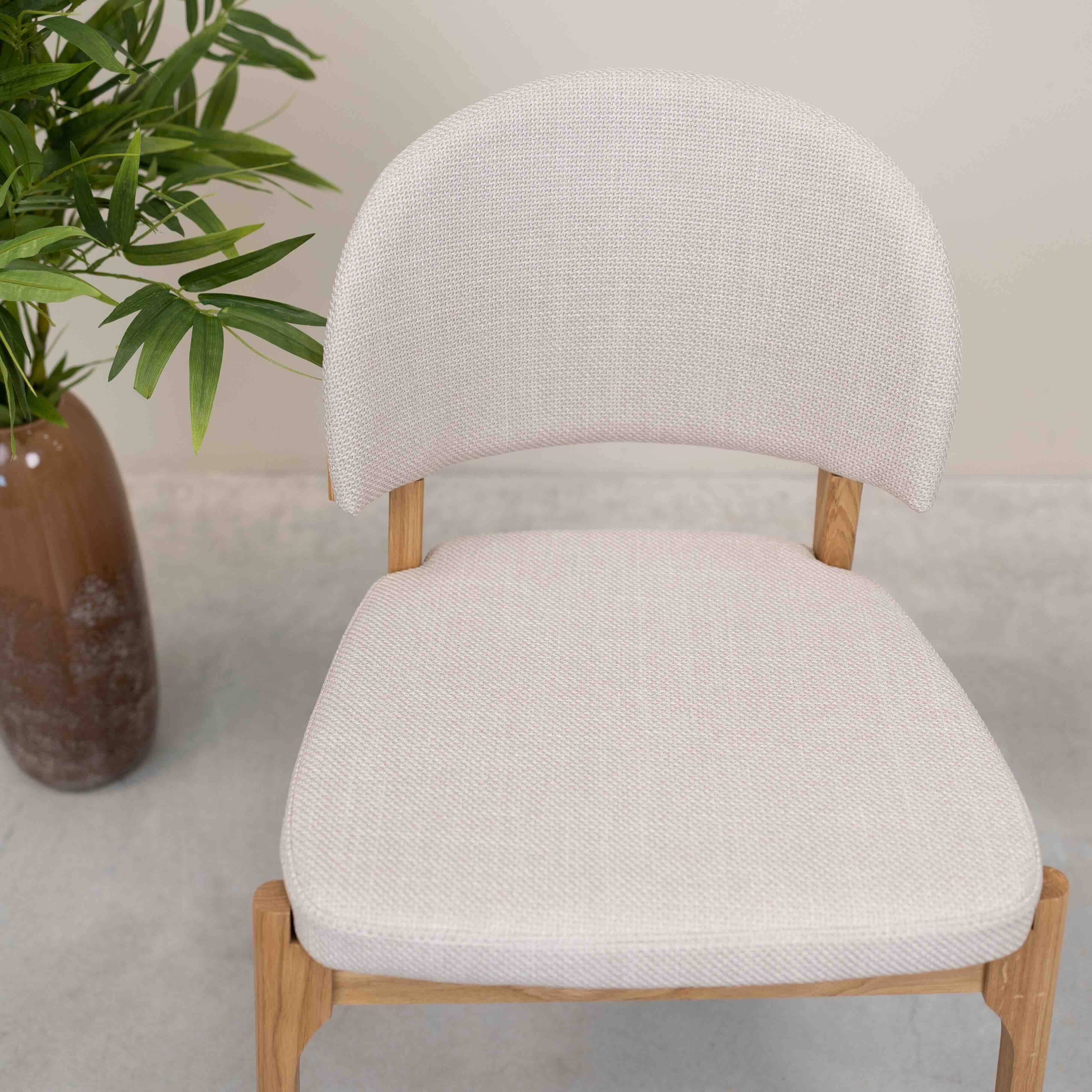Chaise en bois massif de chêne Astrid, revêtement - Lot de 2 ou 4 chaises - VESKOR - Image 9