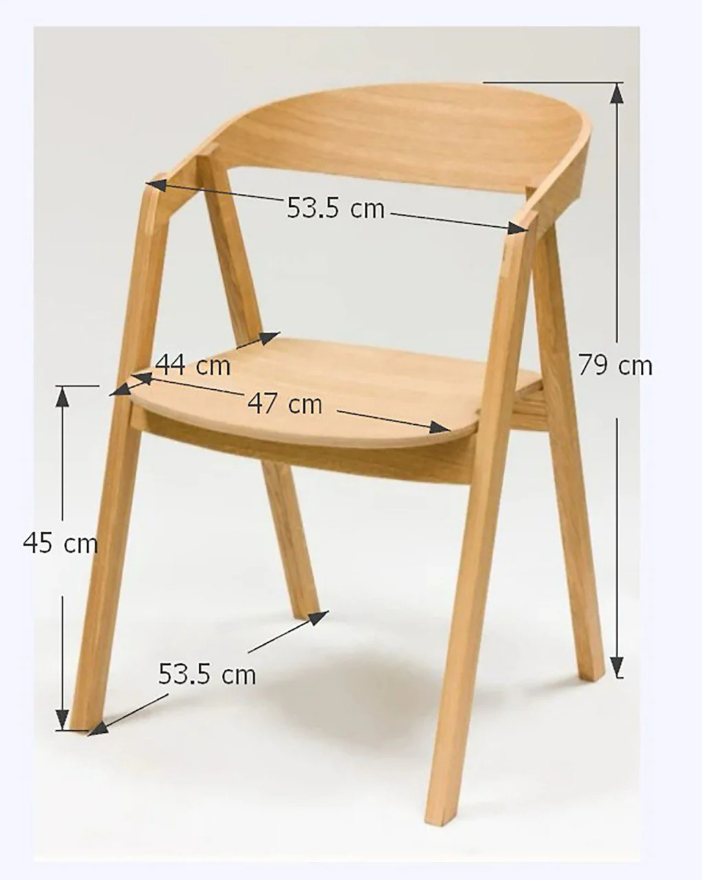 Chaise en bois massif de chêne Knut – Lot de 2 ou 4 chaises - VESKOR - Image 17